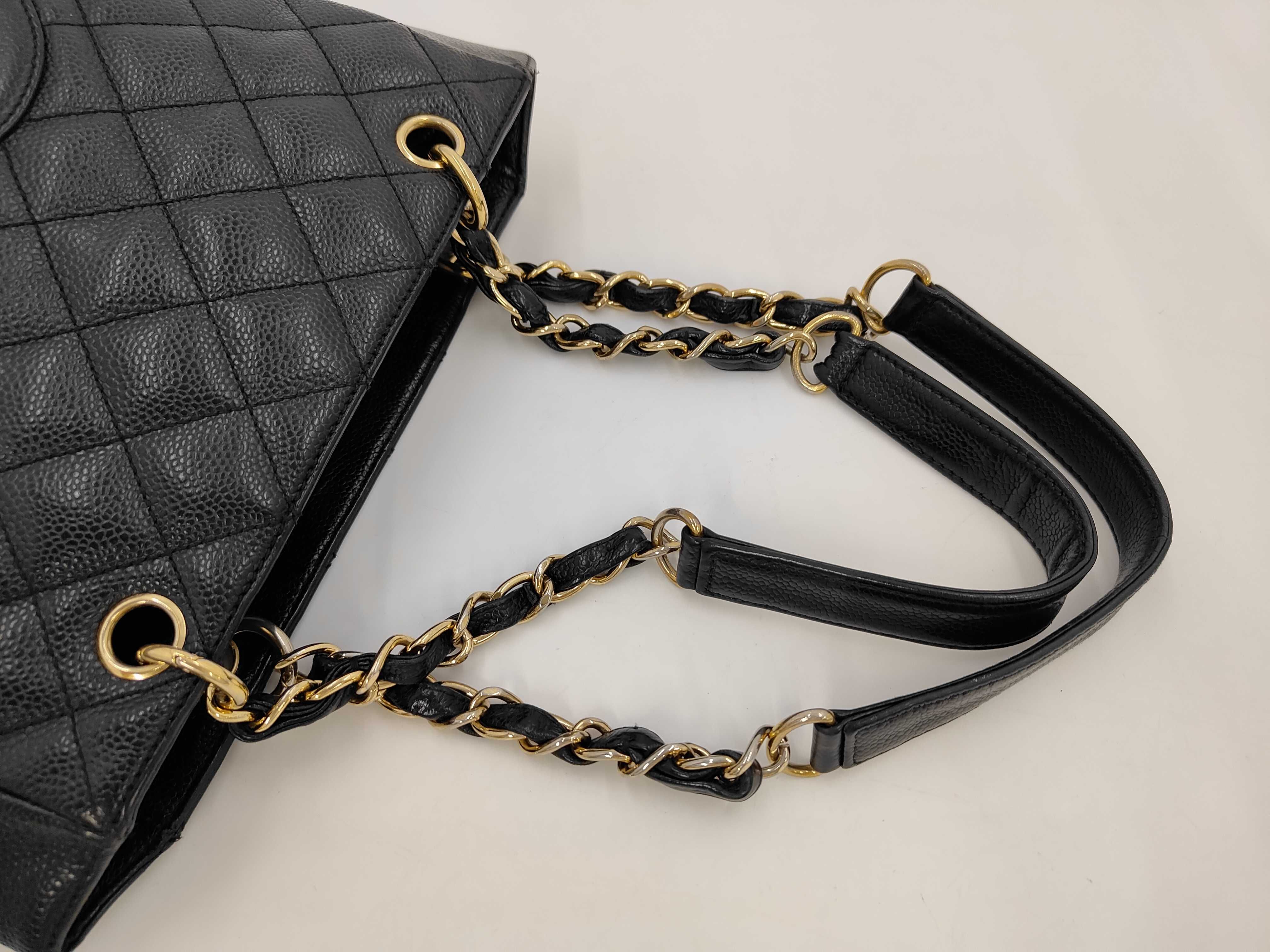 PST Caviar Black Tote Bag — view 5