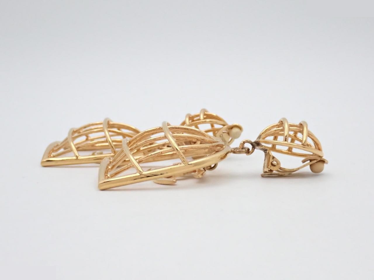 Birdcage Coco Mark Swing Earrings — view 3