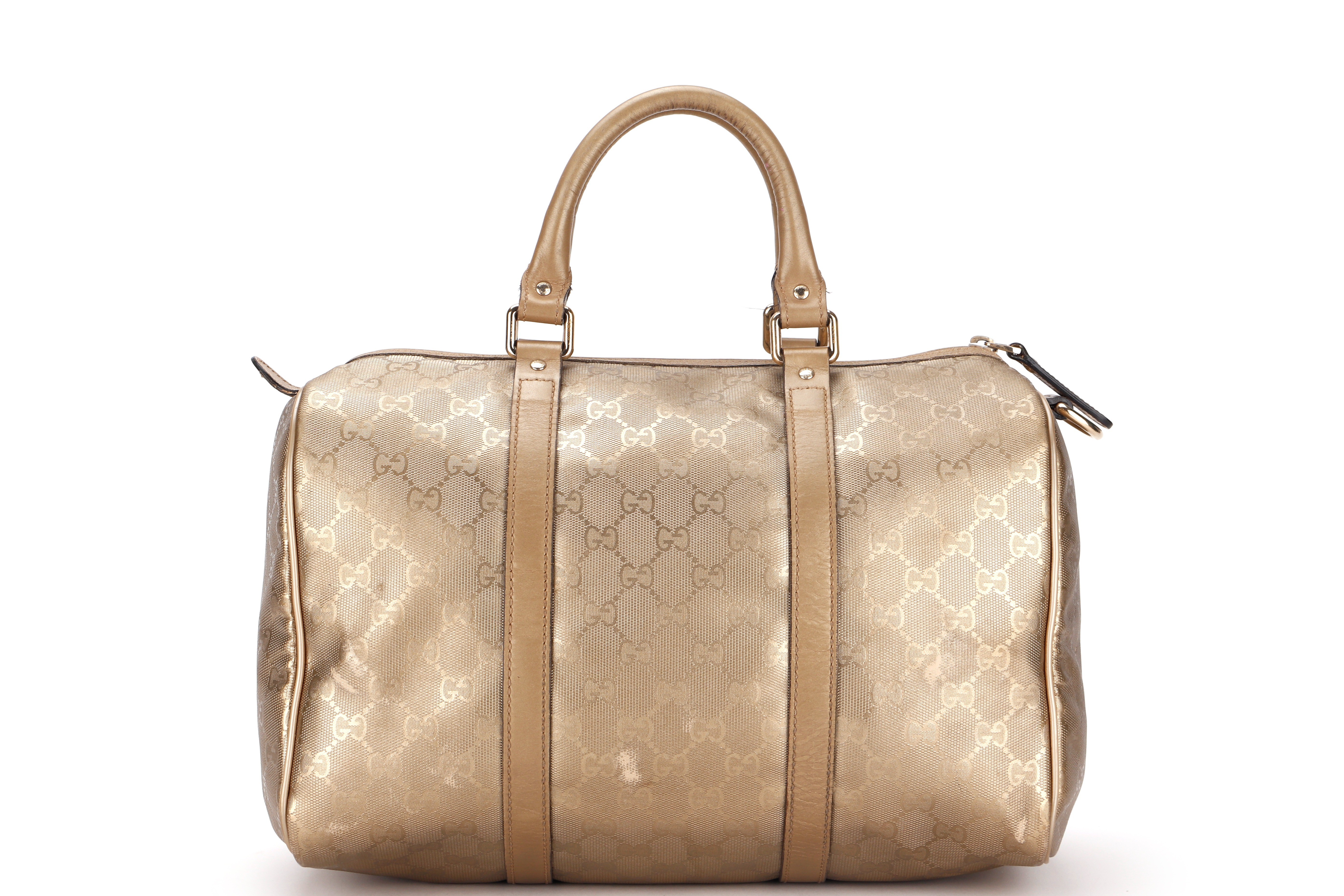 JPY BOSTON BAG GG GOLD CANVAS SHW — view 2