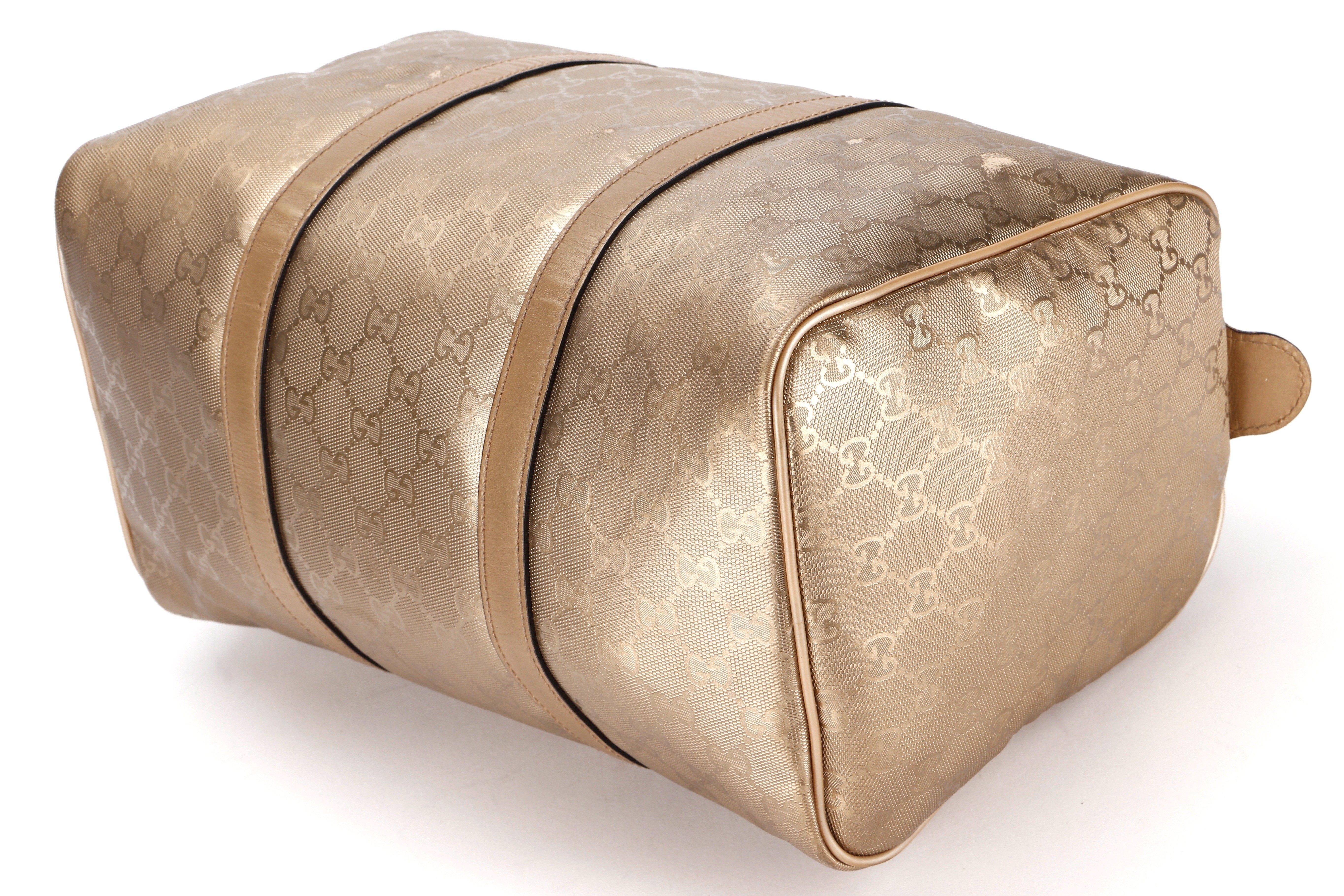 JPY BOSTON BAG GG GOLD CANVAS SHW — view 4