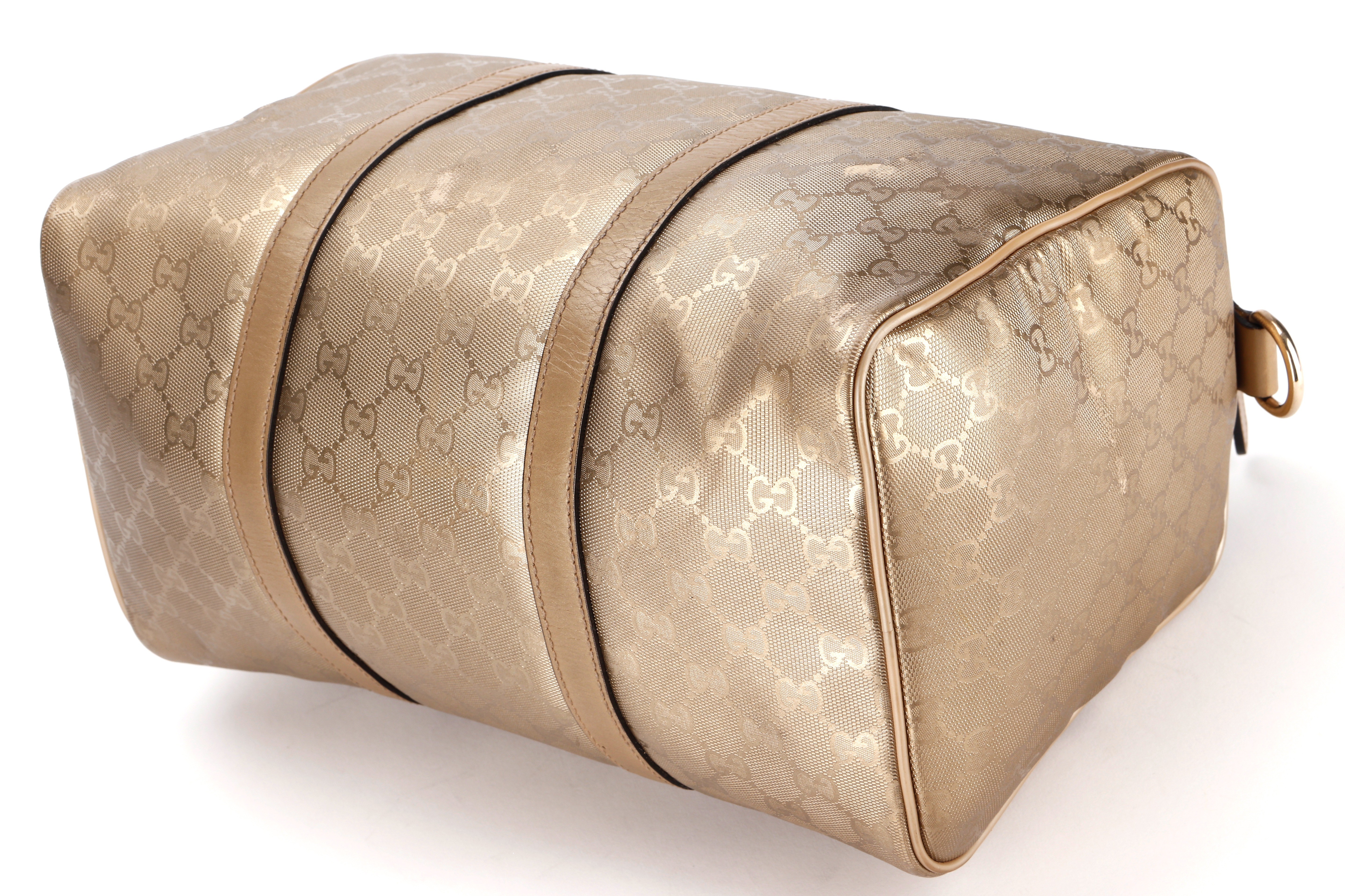 JPY BOSTON BAG GG GOLD CANVAS SHW — view 5