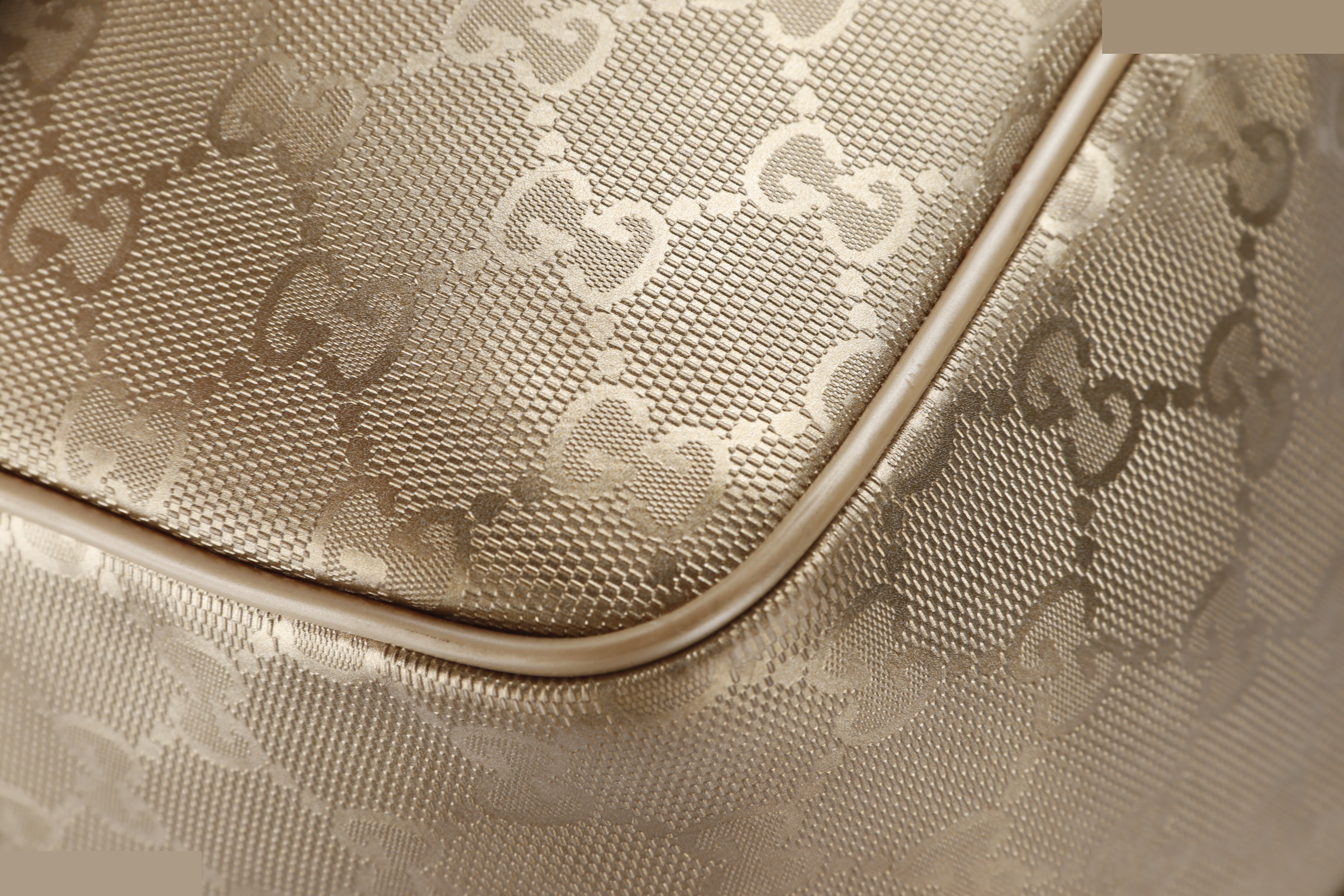 JPY BOSTON BAG GG GOLD CANVAS SHW — view 9