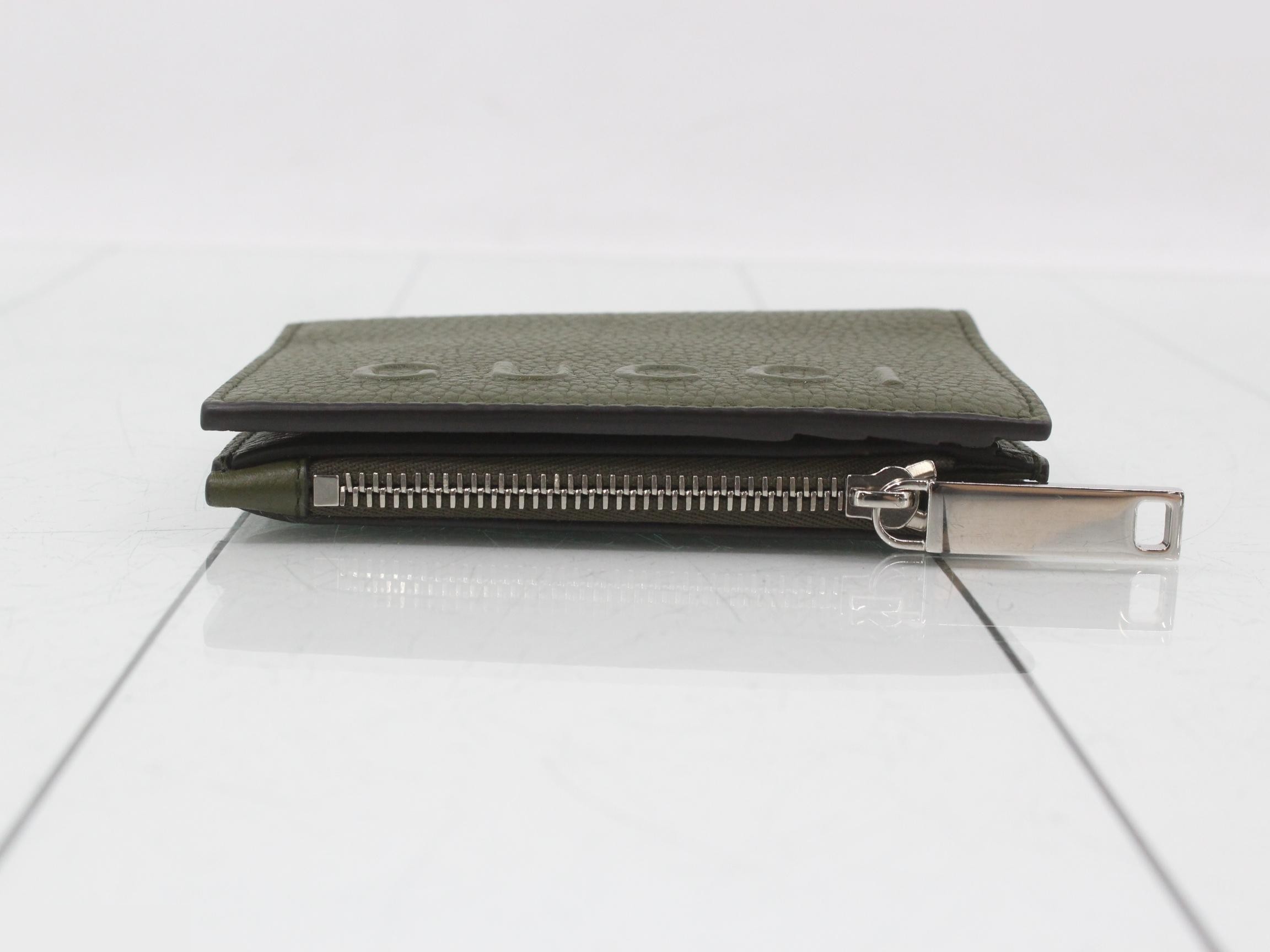 Logo Bi-fold Wallet, Japan Limited Edition, Green — view 3