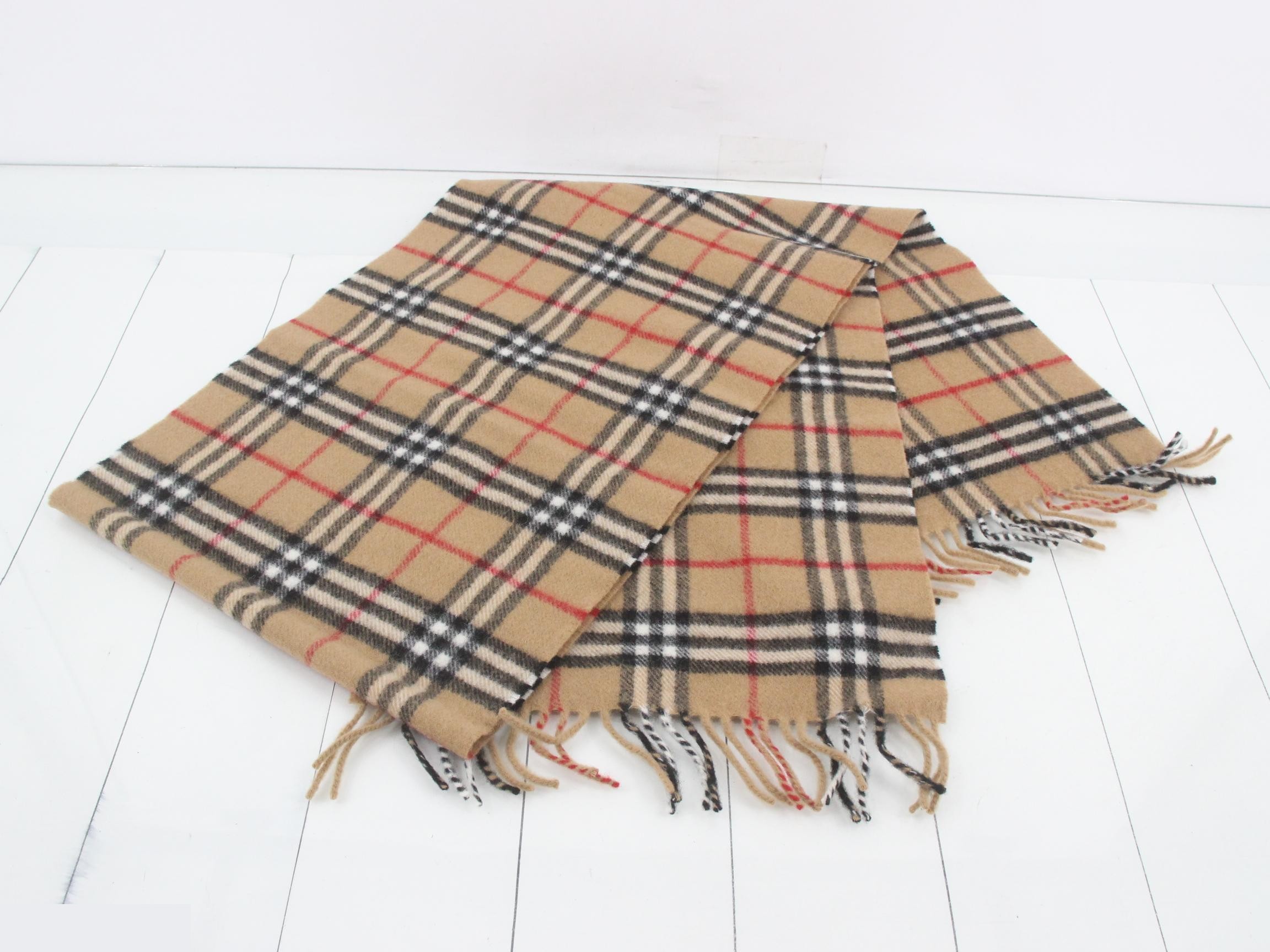 Scarf, Nova Check, Beige — view 3
