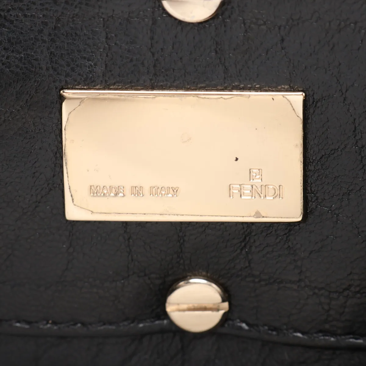 8BR615 Leather Shoulder Bag, Black — view 10