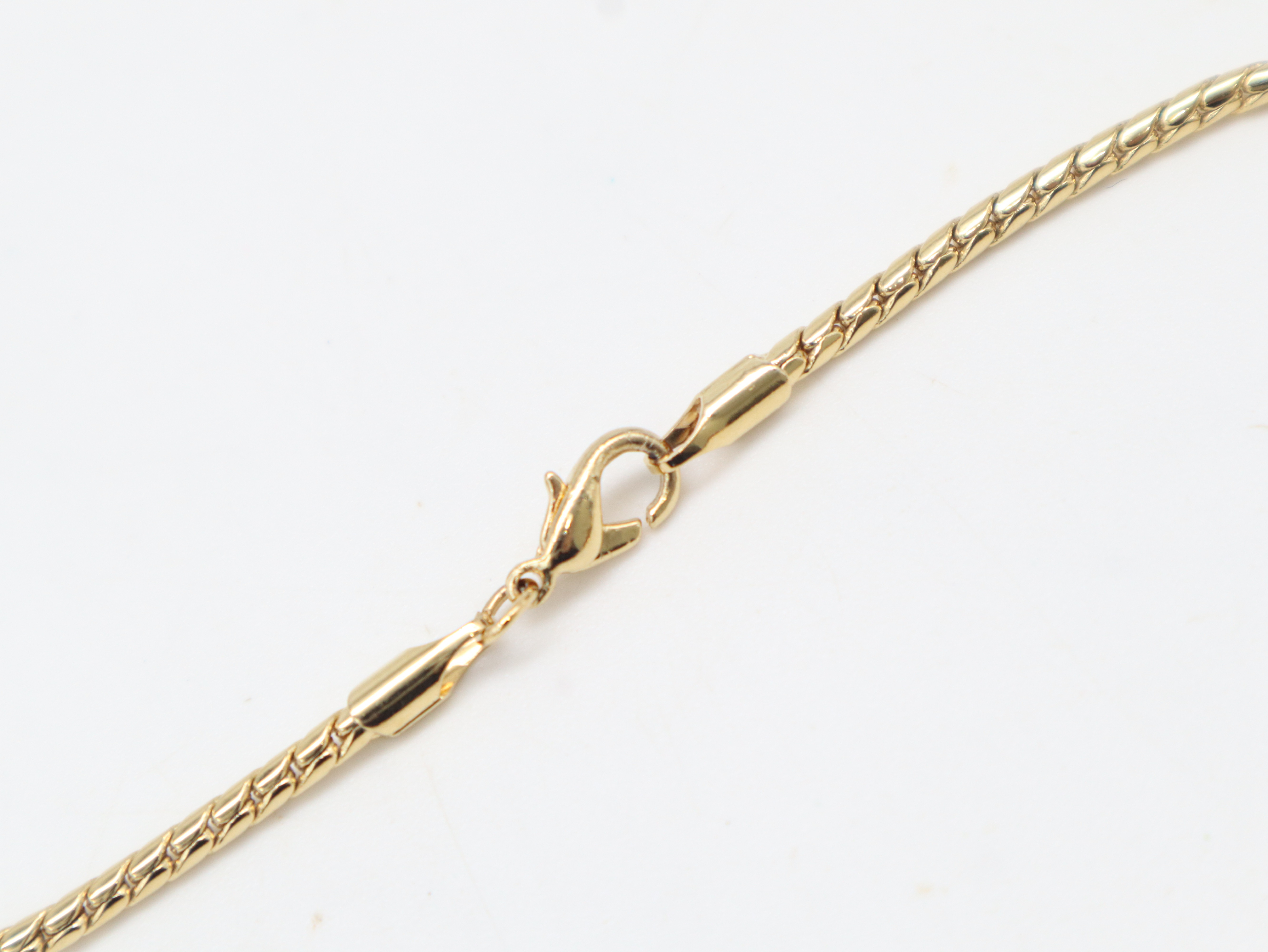 logo plate necklace — view 2