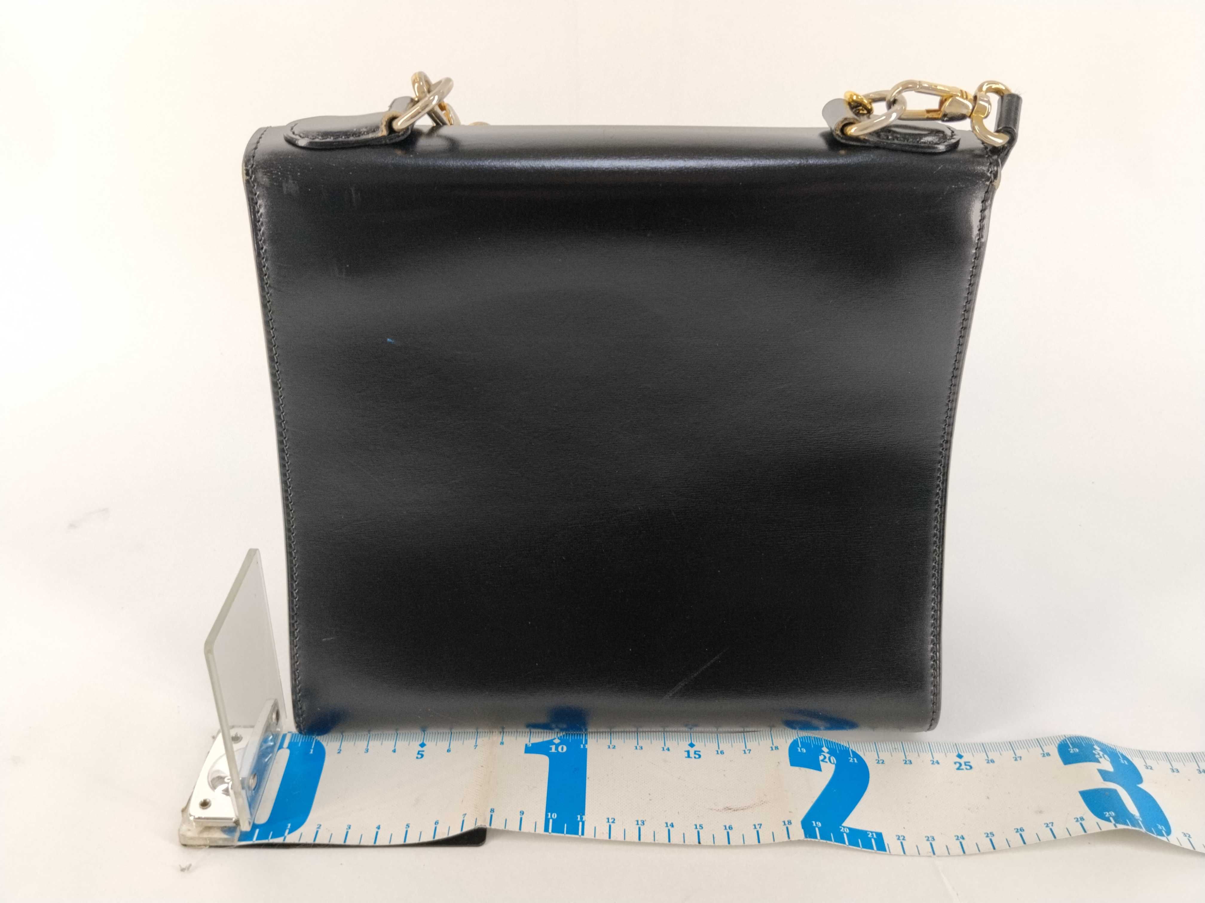 Leather Turnlock Shoulder Bag — view 2