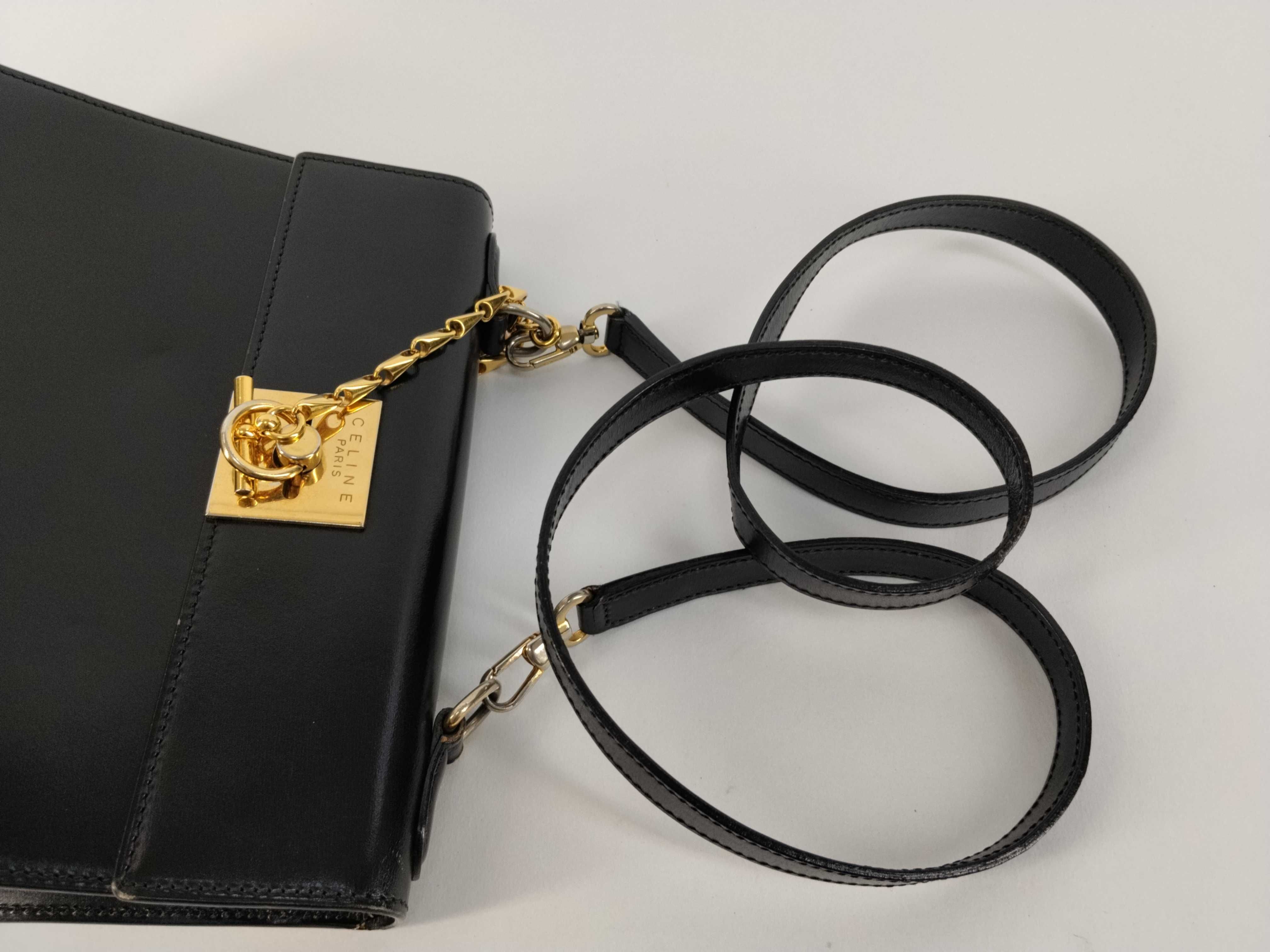 Leather Turnlock Shoulder Bag — view 3