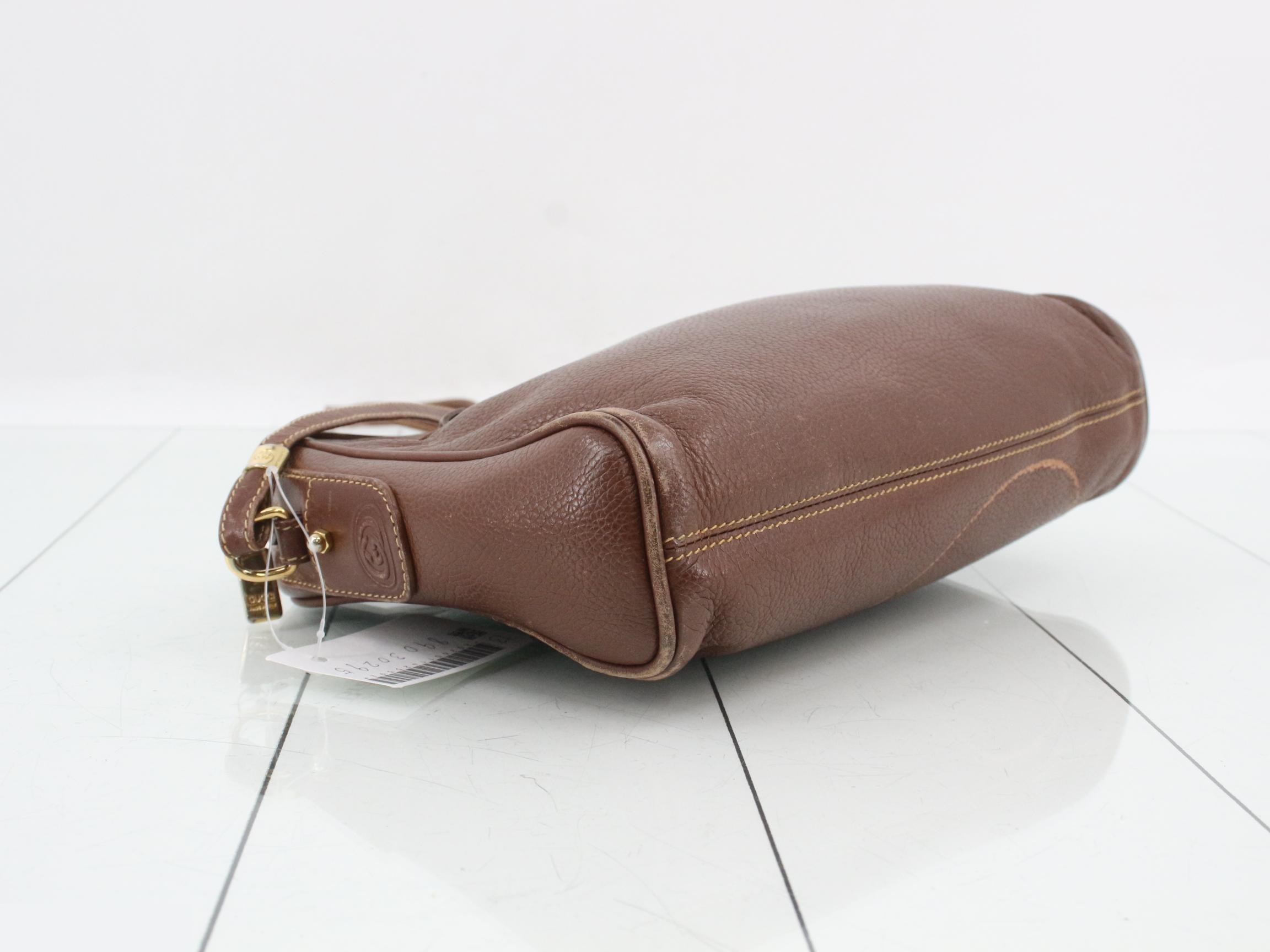 Leather shoulder bag, brown tones — view 5
