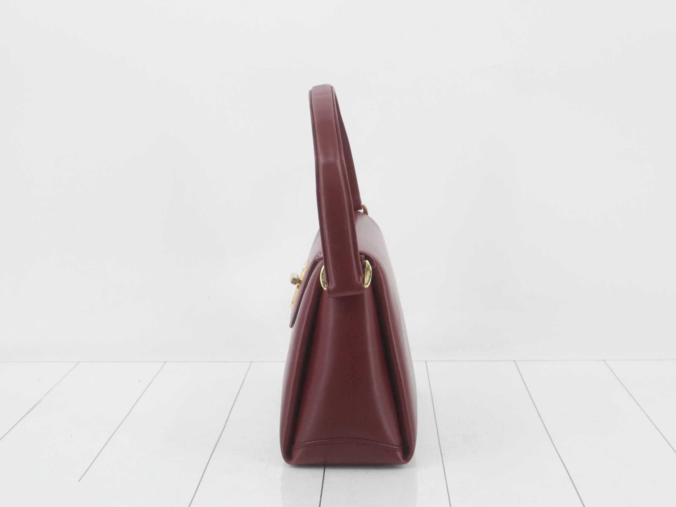 Vintage Gucci 406-000-1080 Handbag, Leather — view 3