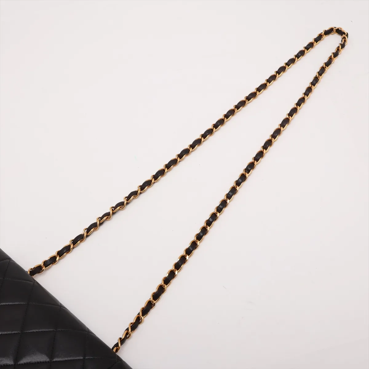 Matelassé Lambskin Single Flap Single Chain Bag, Diana Flap, Black with Gold Hardware, 2596401, Series 2 — view 5