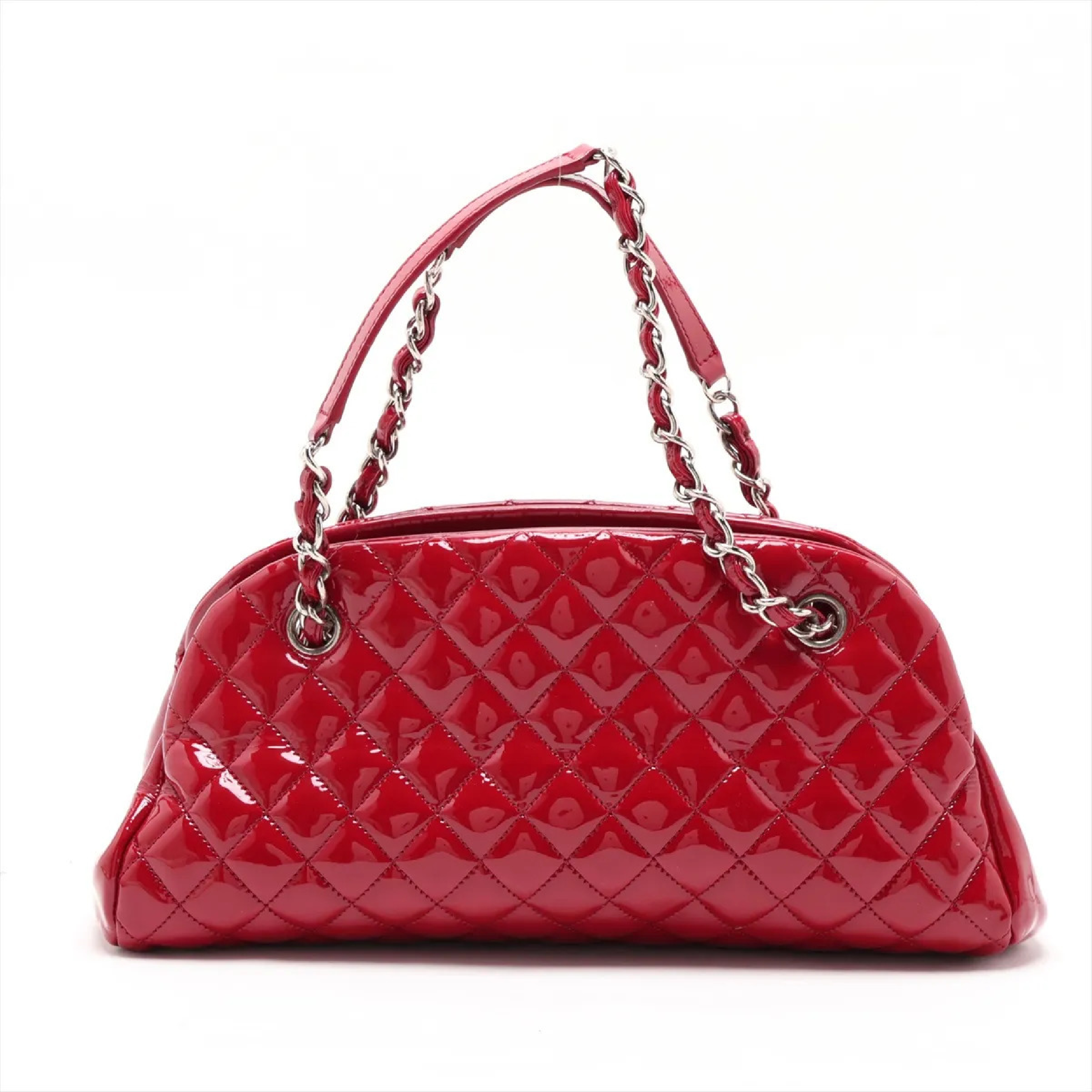 Mademoiselle Patent Leather Chain Shoulder Bag — view 2
