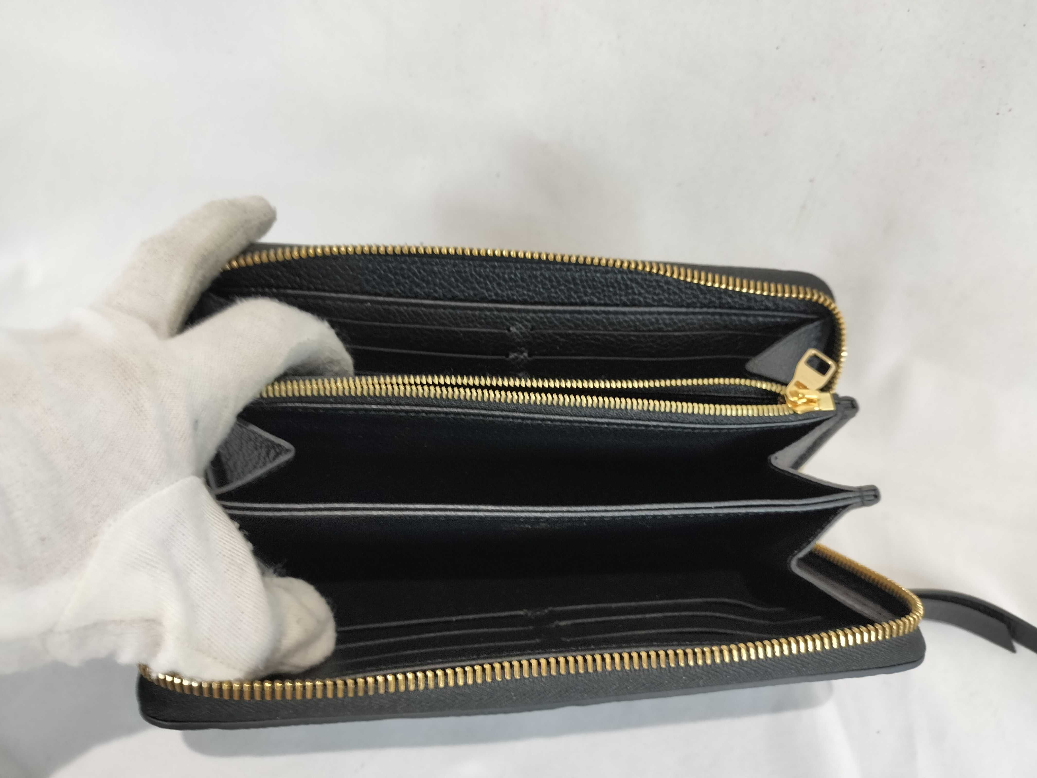 Monogram Louis Vuitton Empreinte Zippy Wallet Noir Wallet — view 6