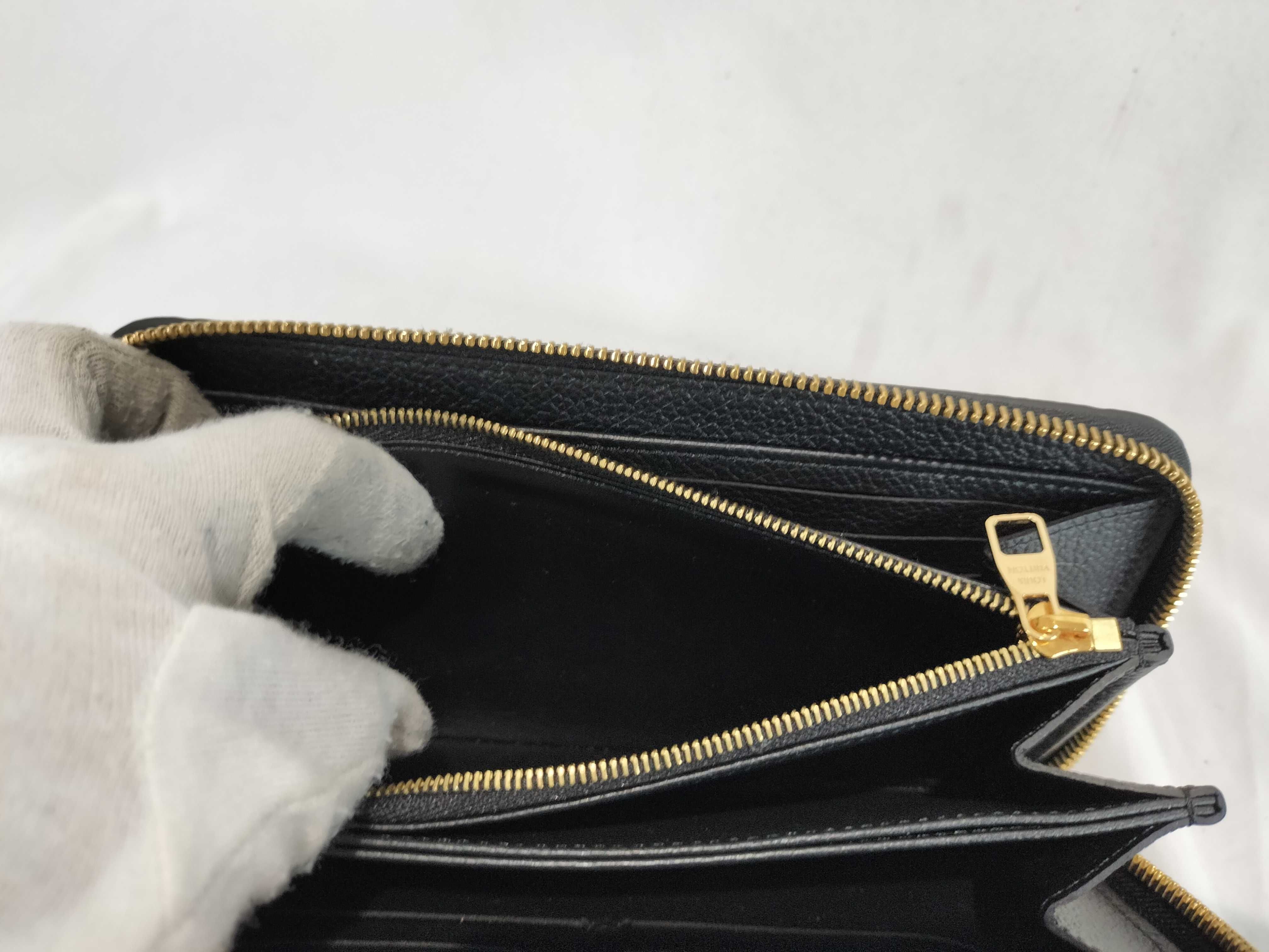Monogram Louis Vuitton Empreinte Zippy Wallet Noir Wallet — view 8