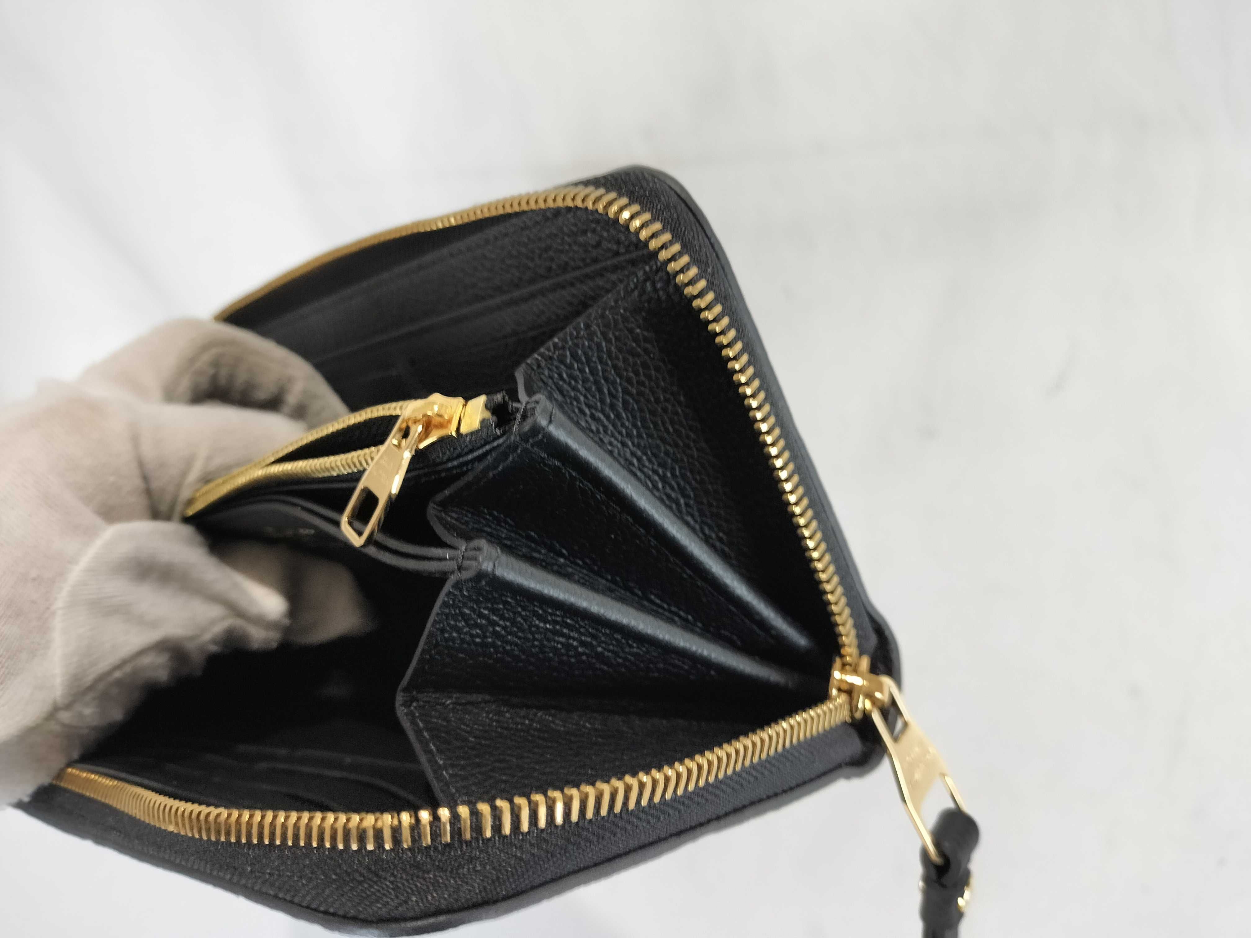 Monogram Louis Vuitton Empreinte Zippy Wallet Noir Wallet — view 9