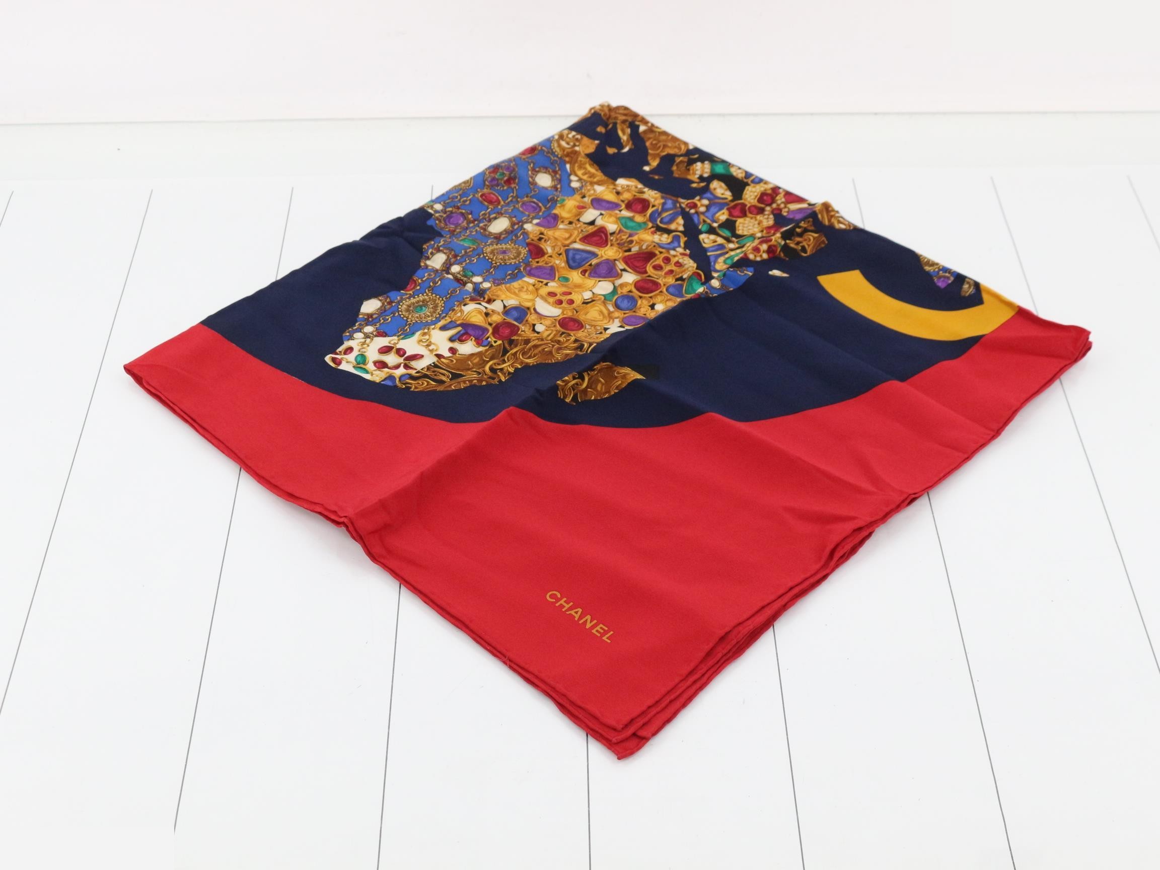 jewelry motif scarf