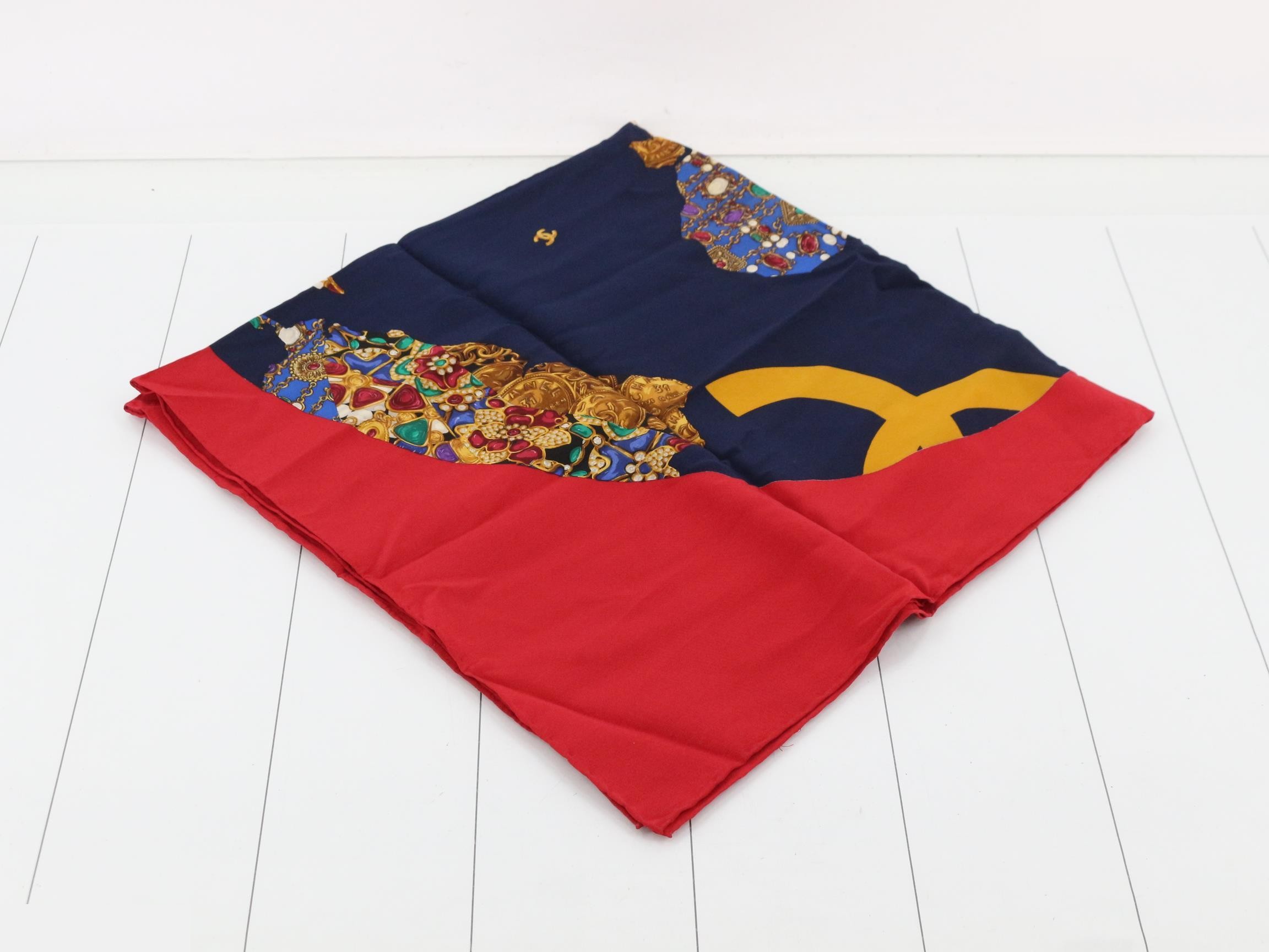 jewelry motif scarf — view 2