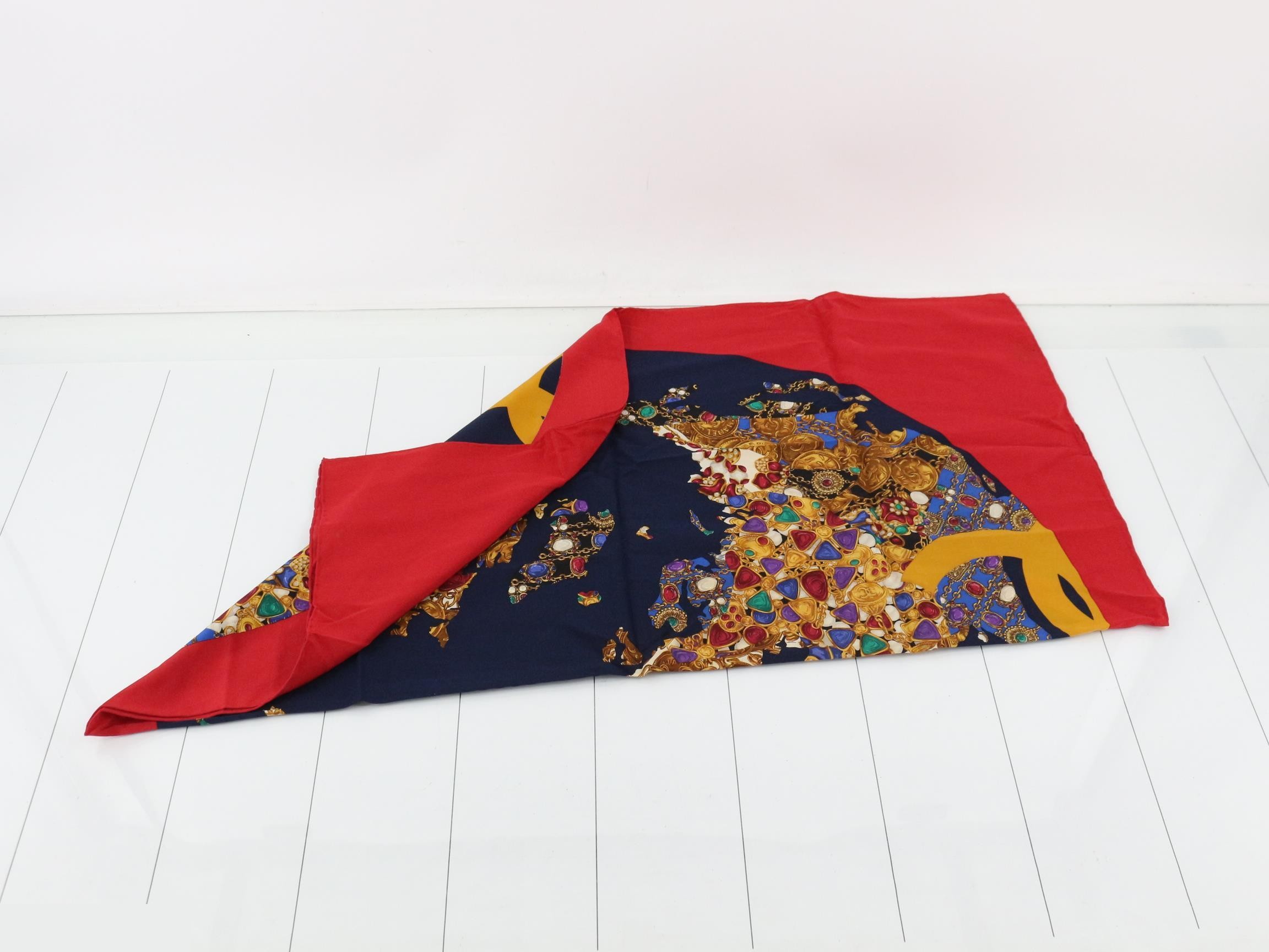 jewelry motif scarf — view 3