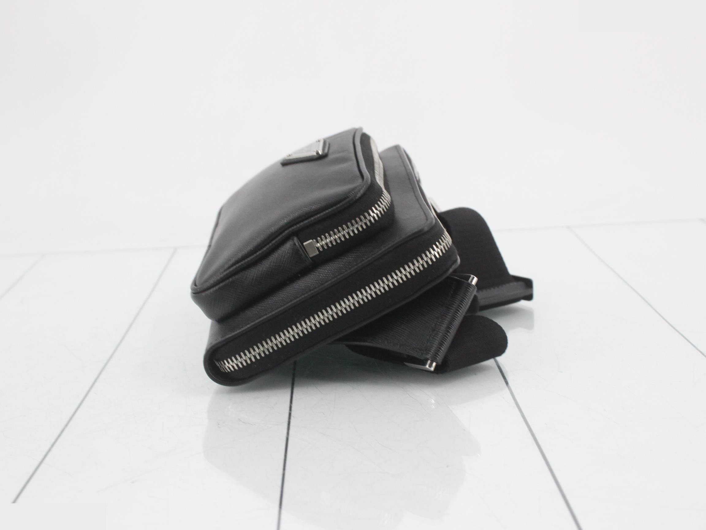Saffiano leather waist bag — view 3