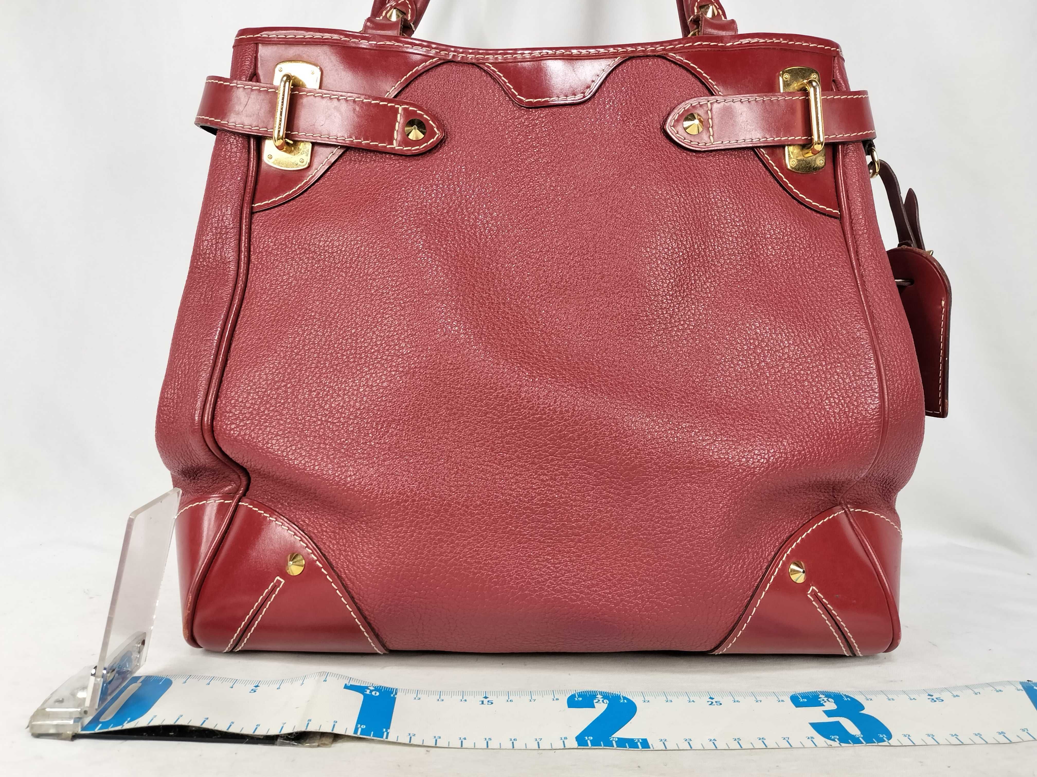 Red Suhali Leather Majesty Tote Bag — view 2