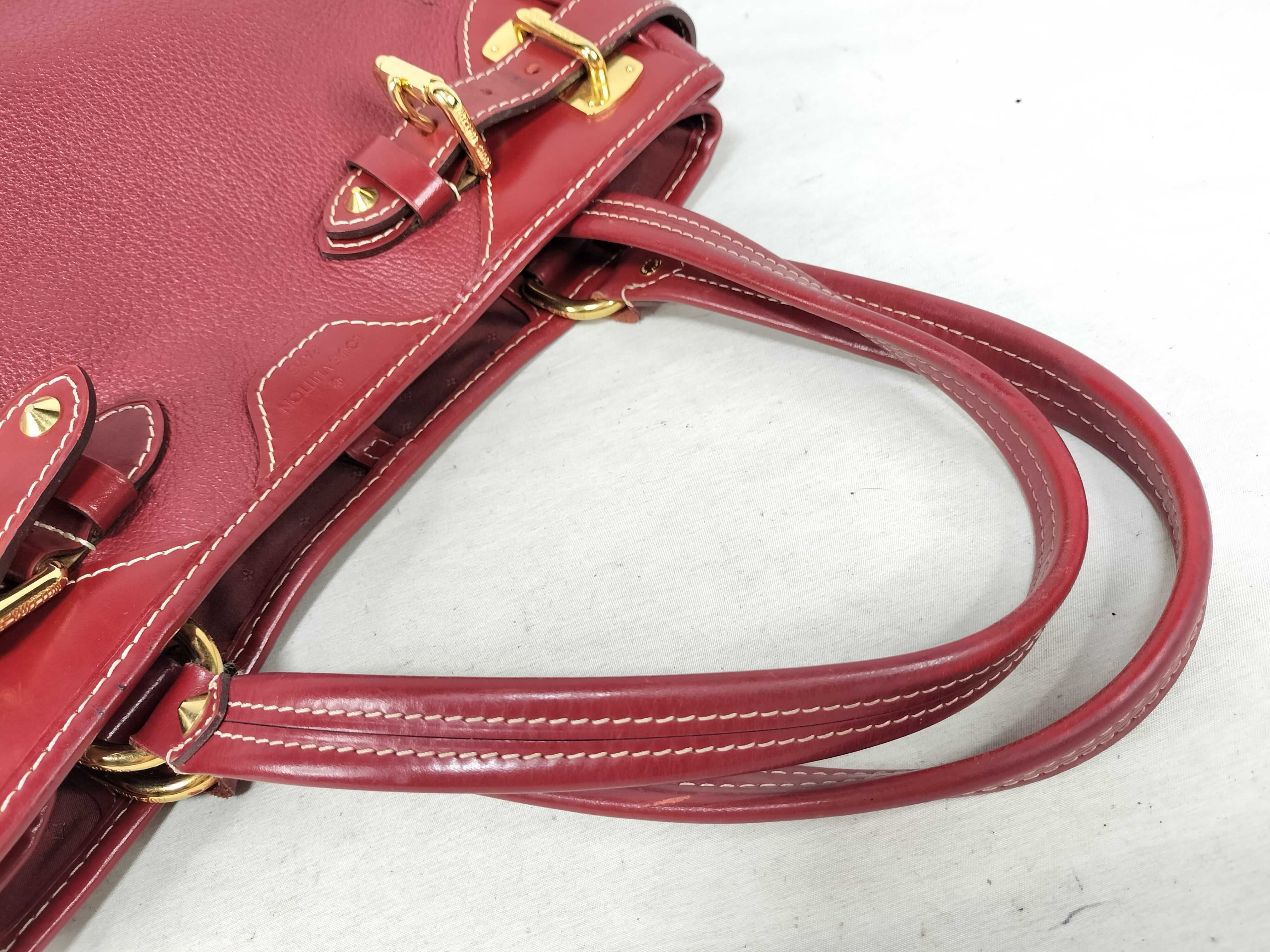Red Suhali Leather Majesty Tote Bag — view 3