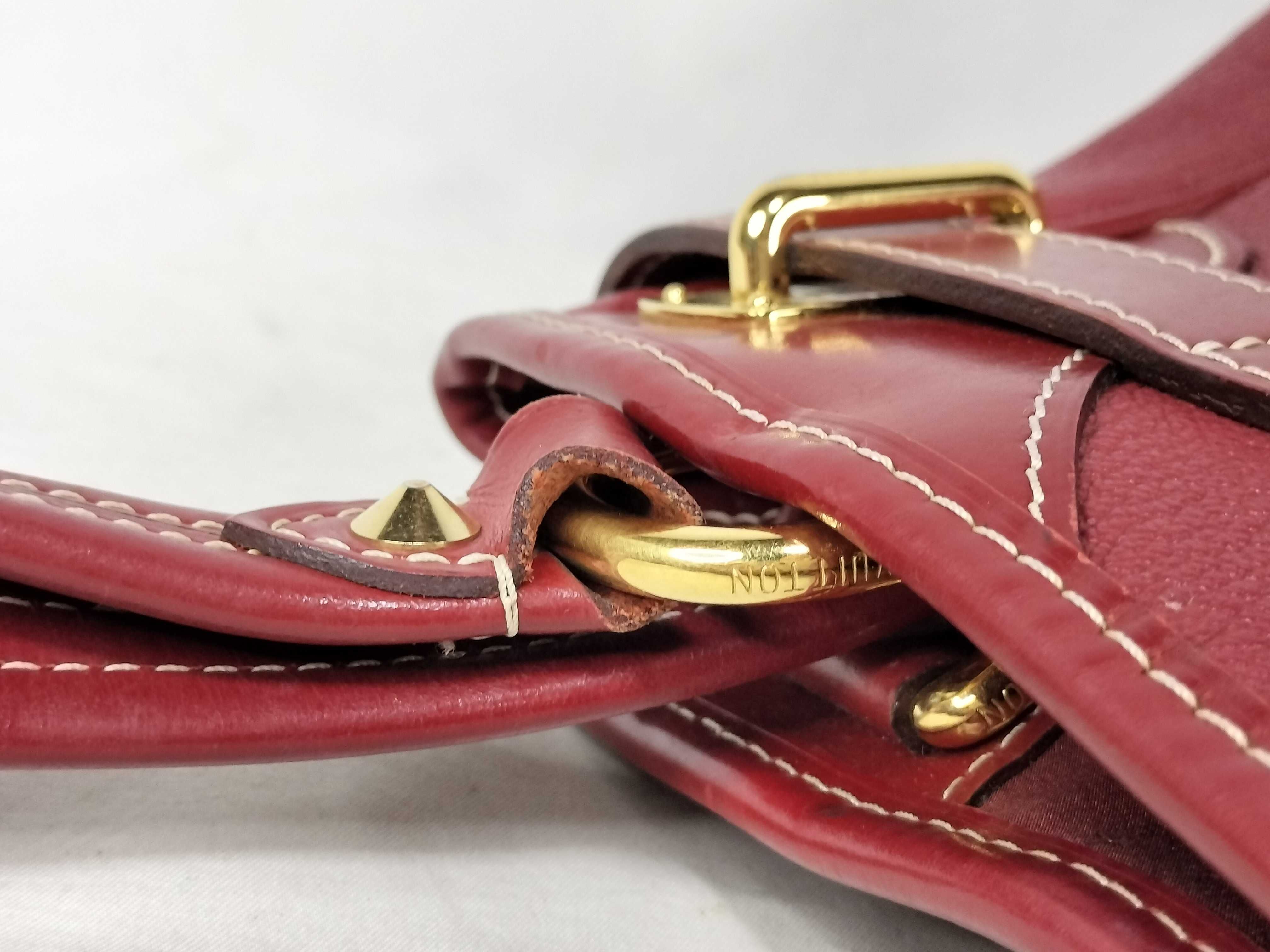 Red Suhali Leather Majesty Tote Bag — view 5