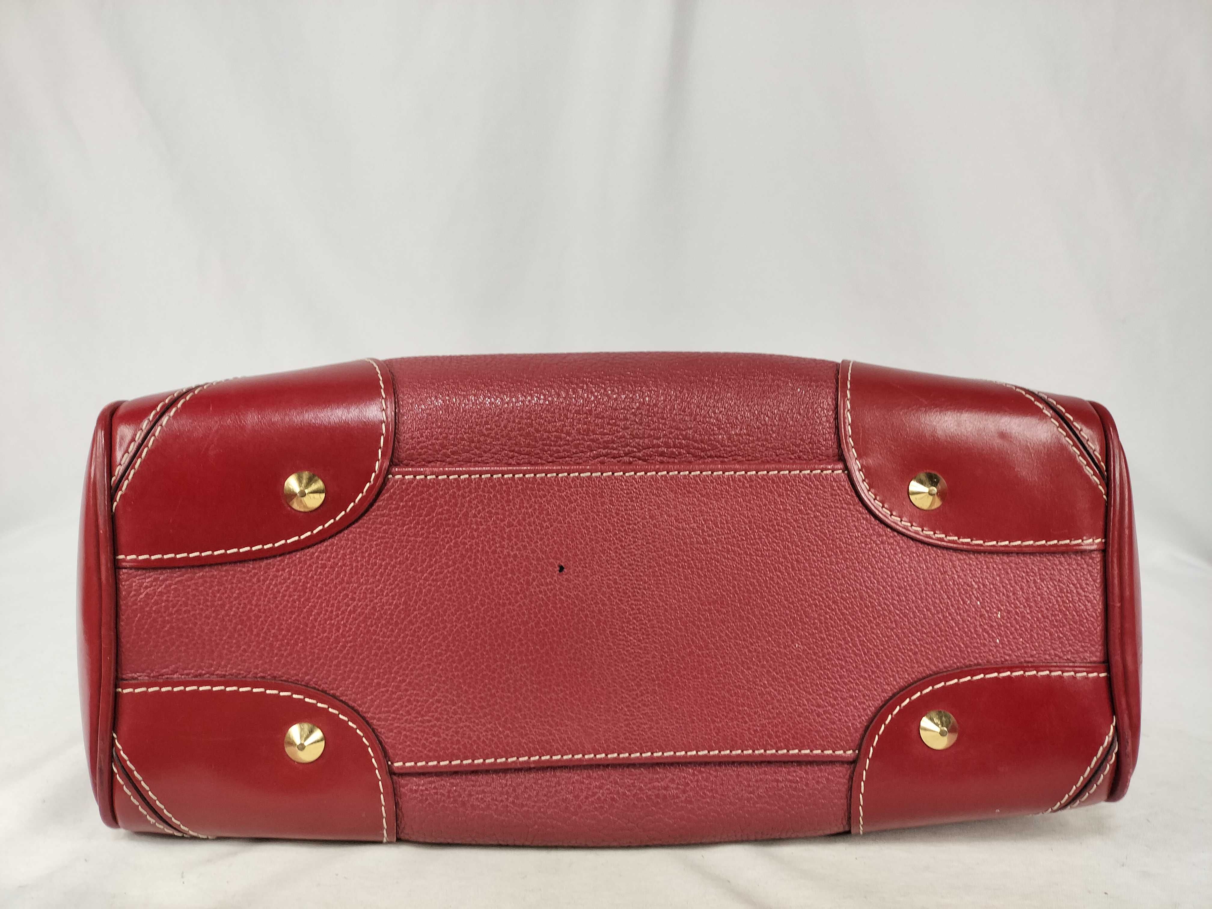Red Suhali Leather Majesty Tote Bag — view 7