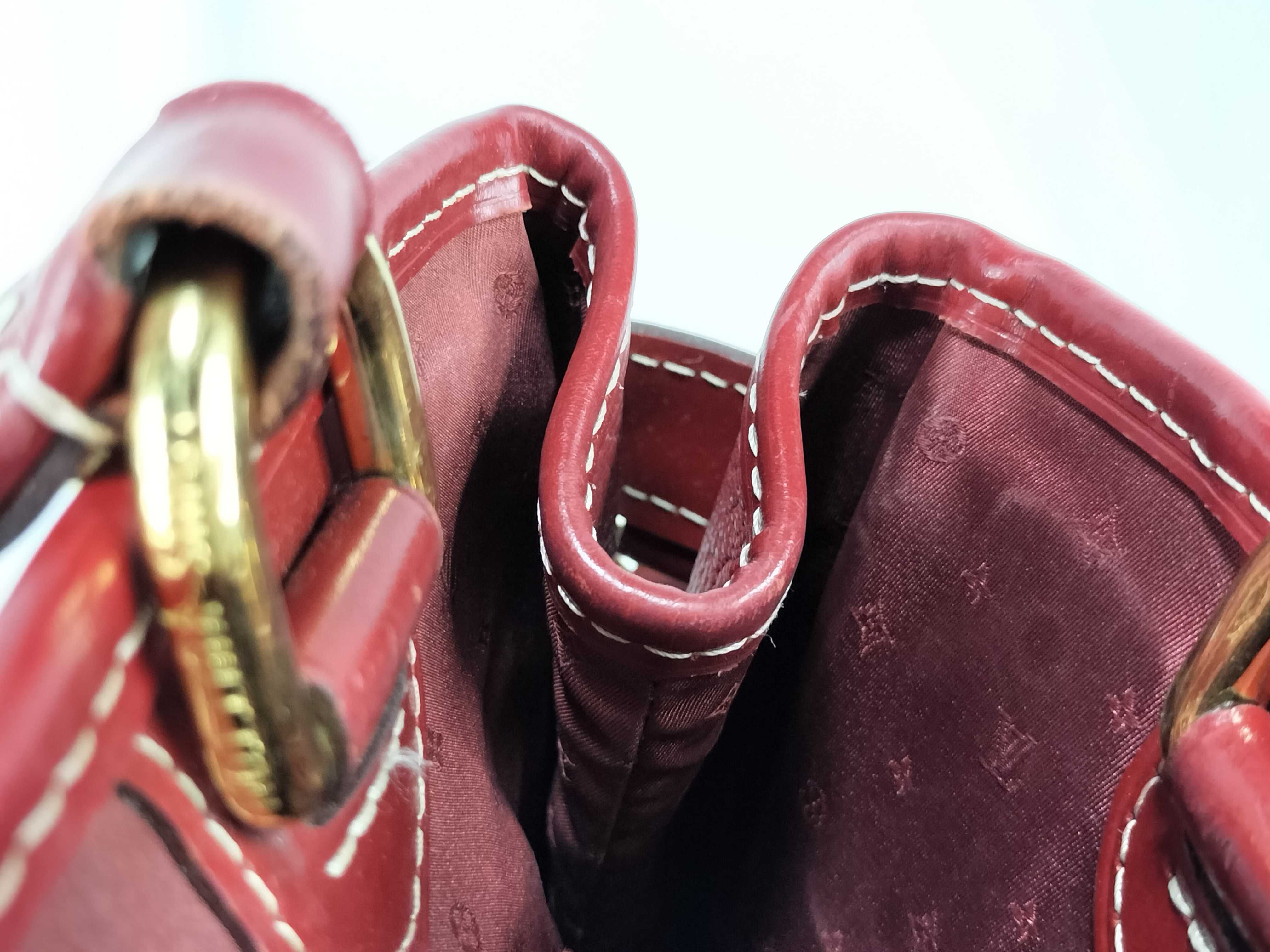 Red Suhali Leather Majesty Tote Bag — view 8