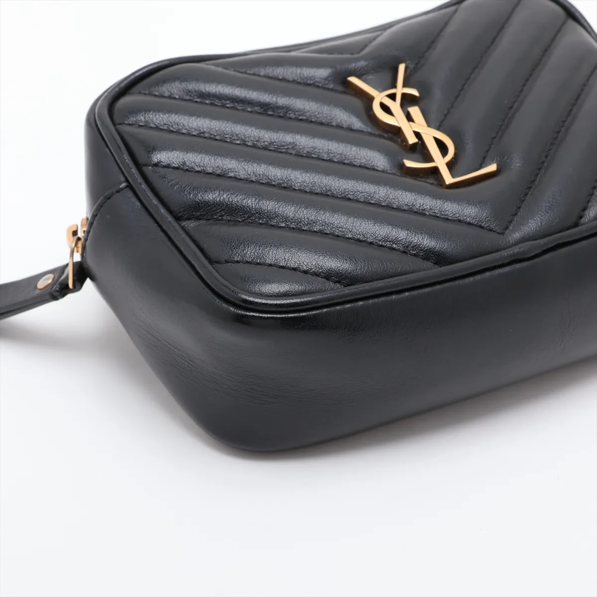 Leather Waist Pouch, Black, 534817 — view 4