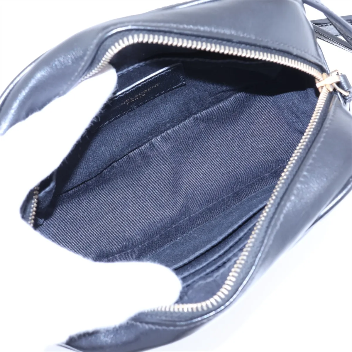 Leather Waist Pouch, Black, 534817 — view 6