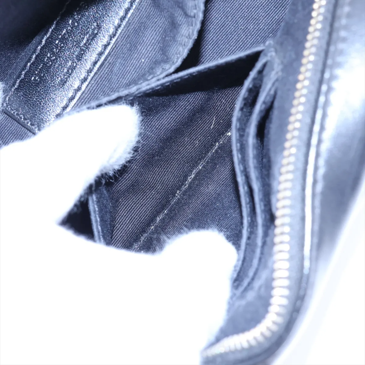 Leather Waist Pouch, Black, 534817 — view 10