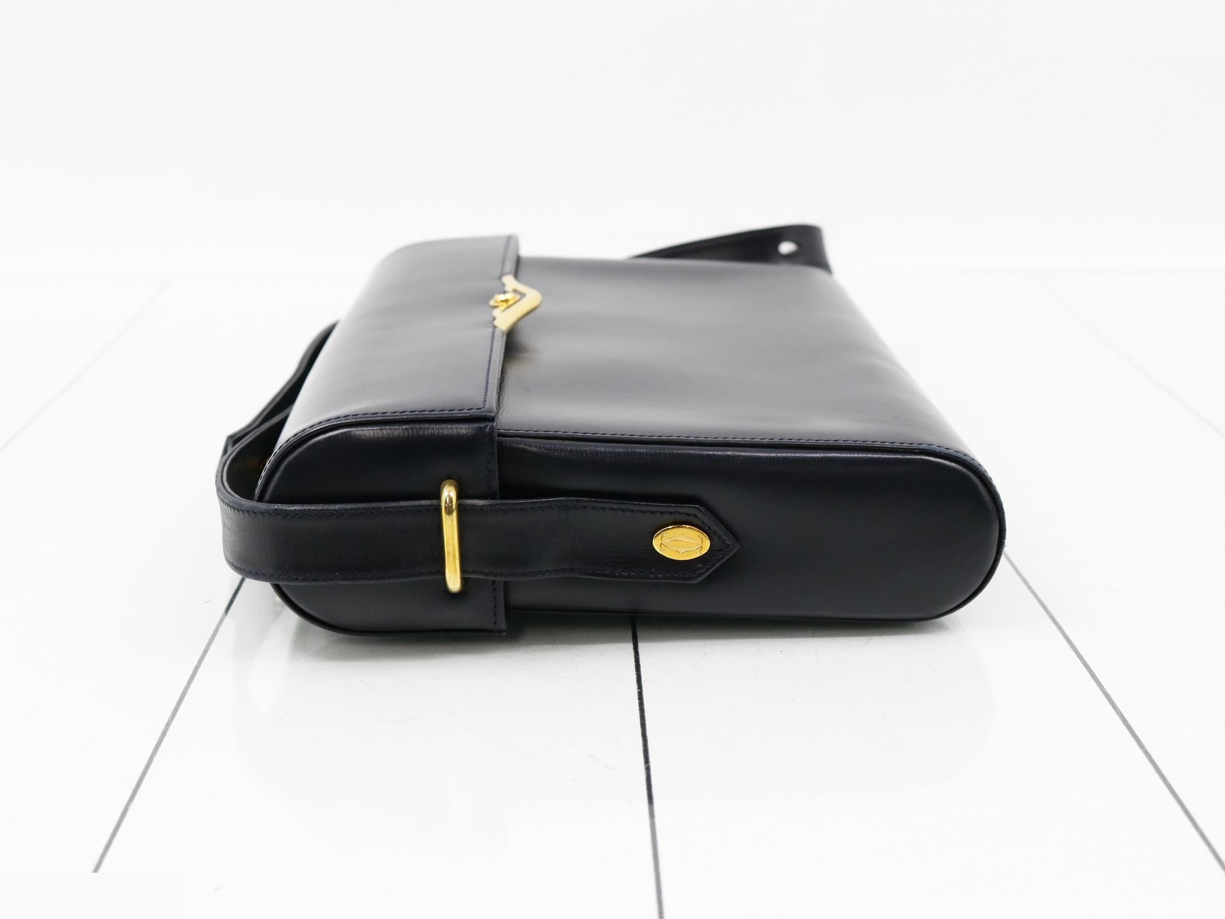 Sapphire Line Leather Shoulder Bag — view 4