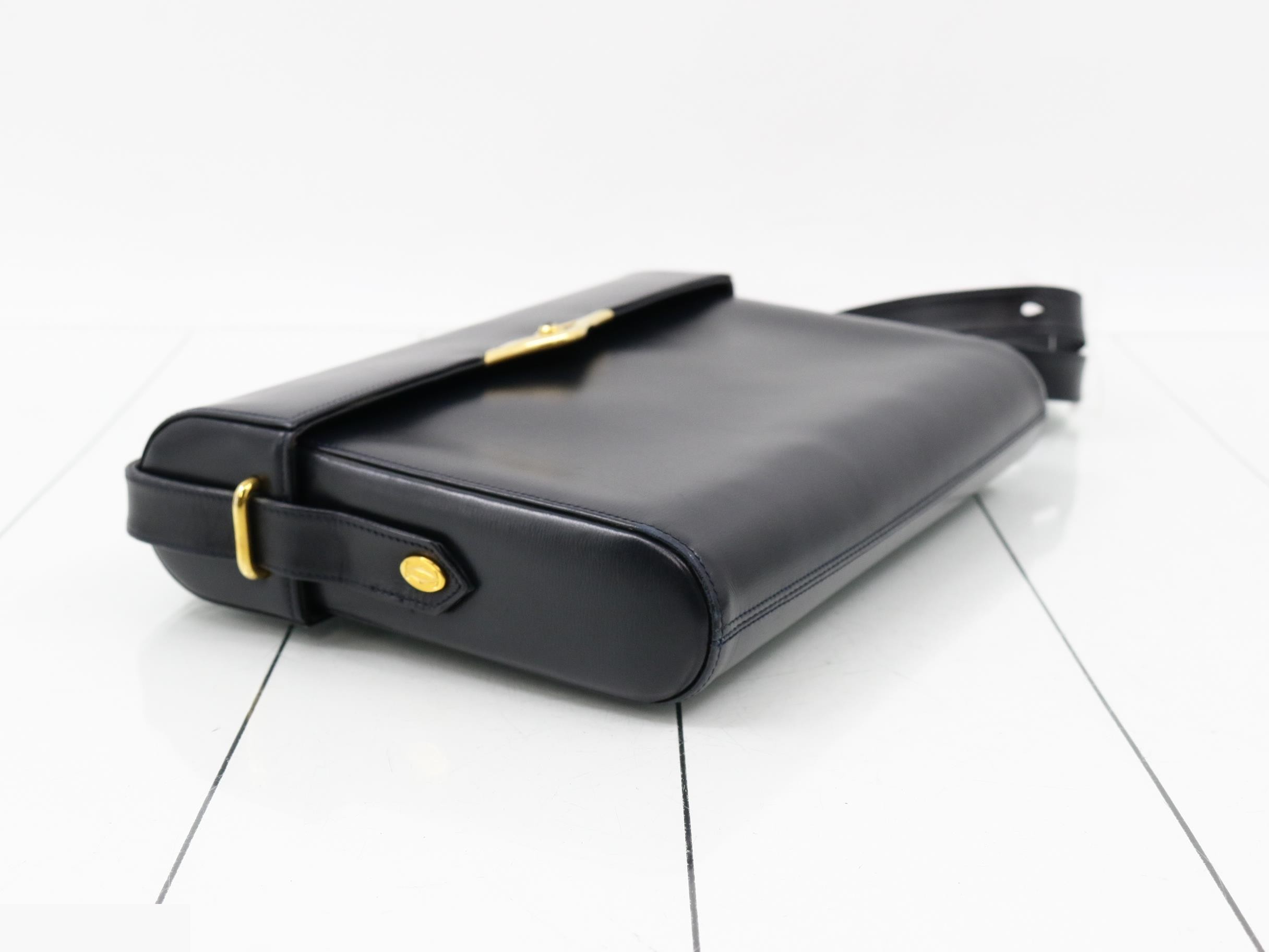 Sapphire Line Leather Shoulder Bag — view 5