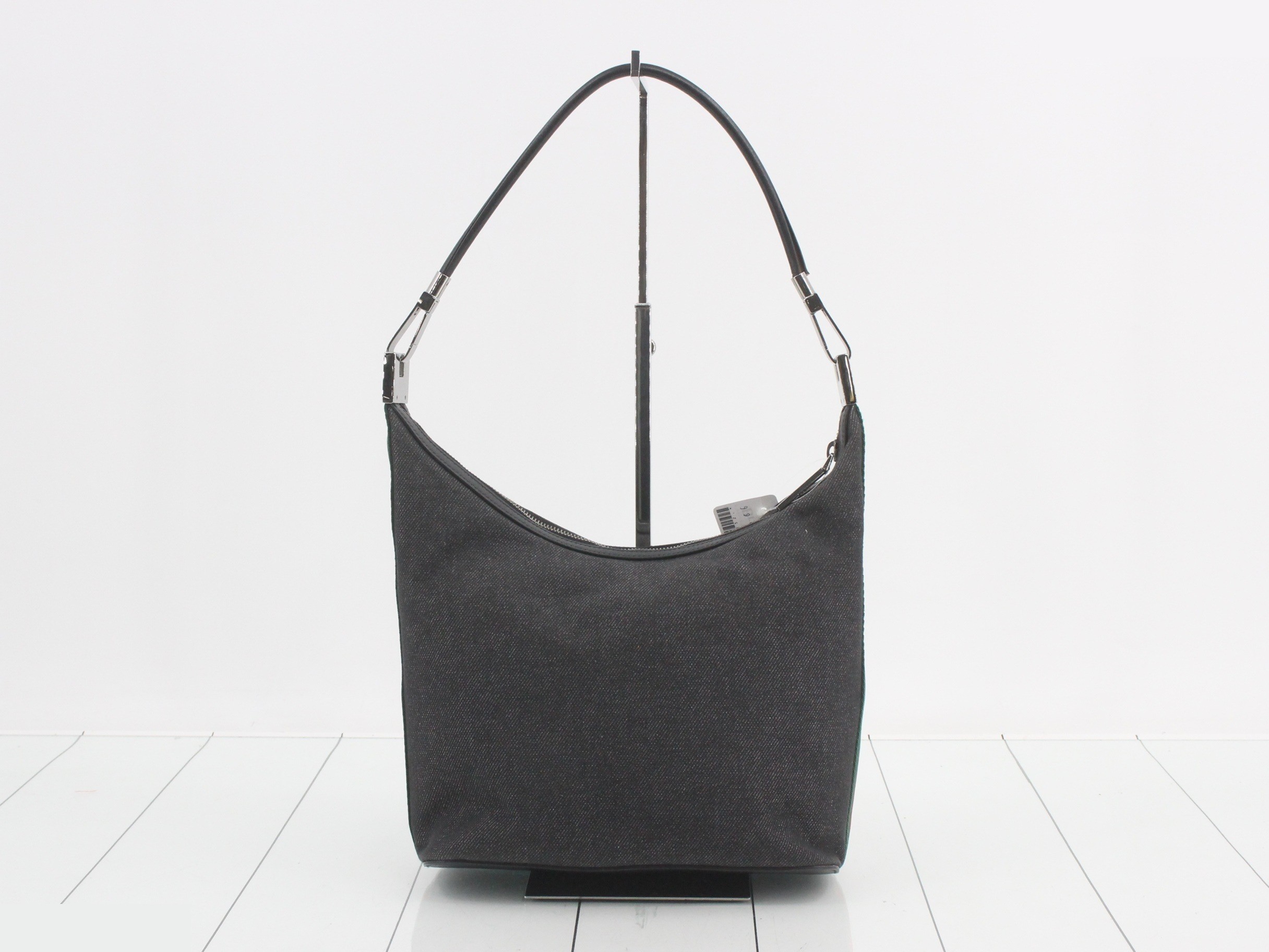 Canvas Sherry One-Shoulder Bag, Black — view 2
