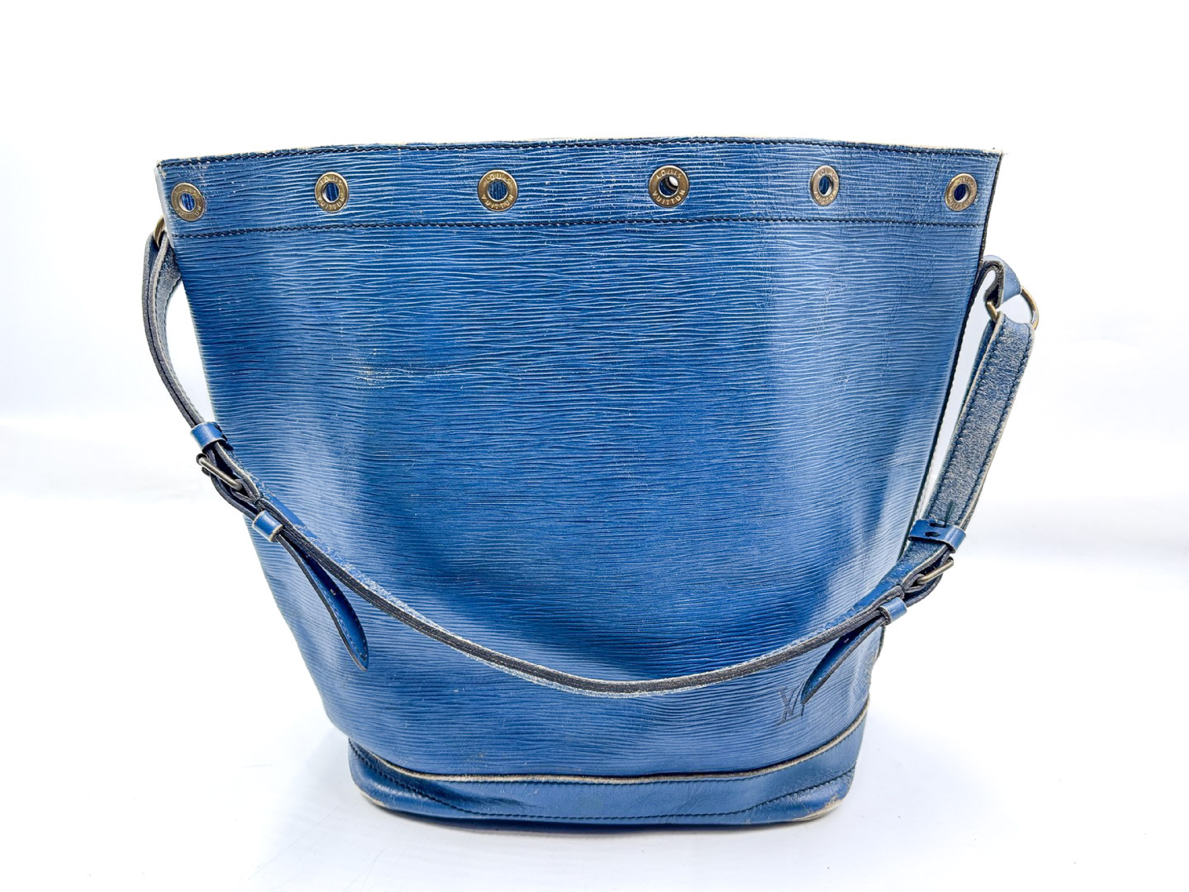 Epi Noe Toledo Blue Shoulder Bag