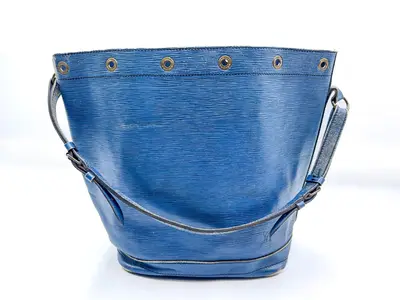 Epi Noe Toledo Blue Shoulder Bag