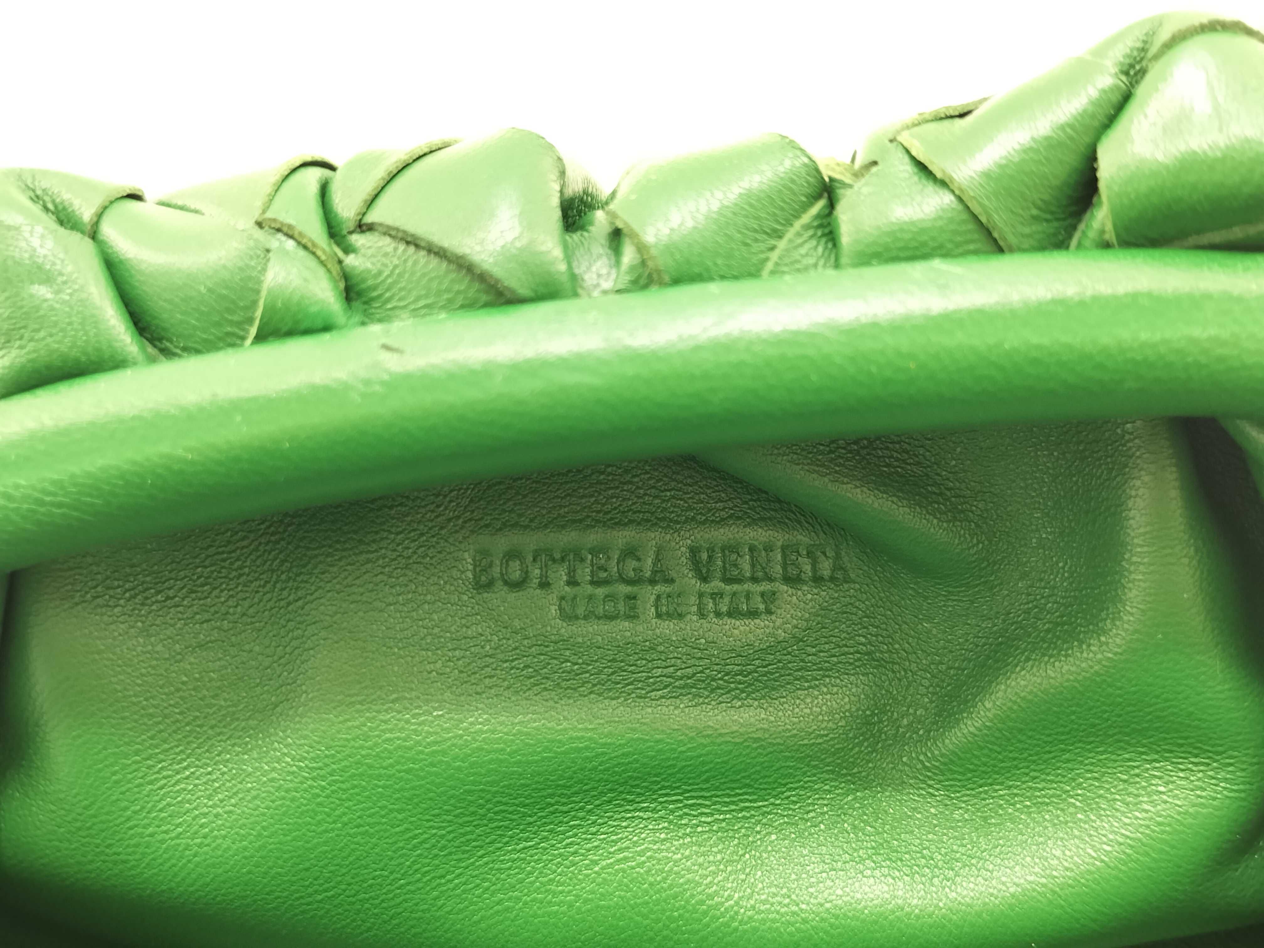 Intrecciato Mini Shoulder Bag, Green — view 11
