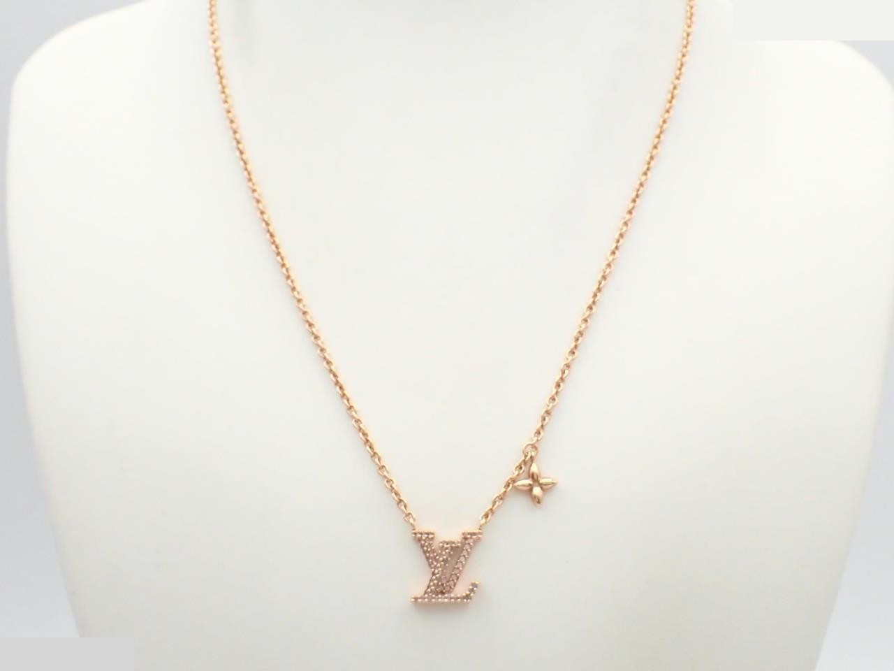Necklace LV Iconic pink gold Chain approx. 45cm — view 3