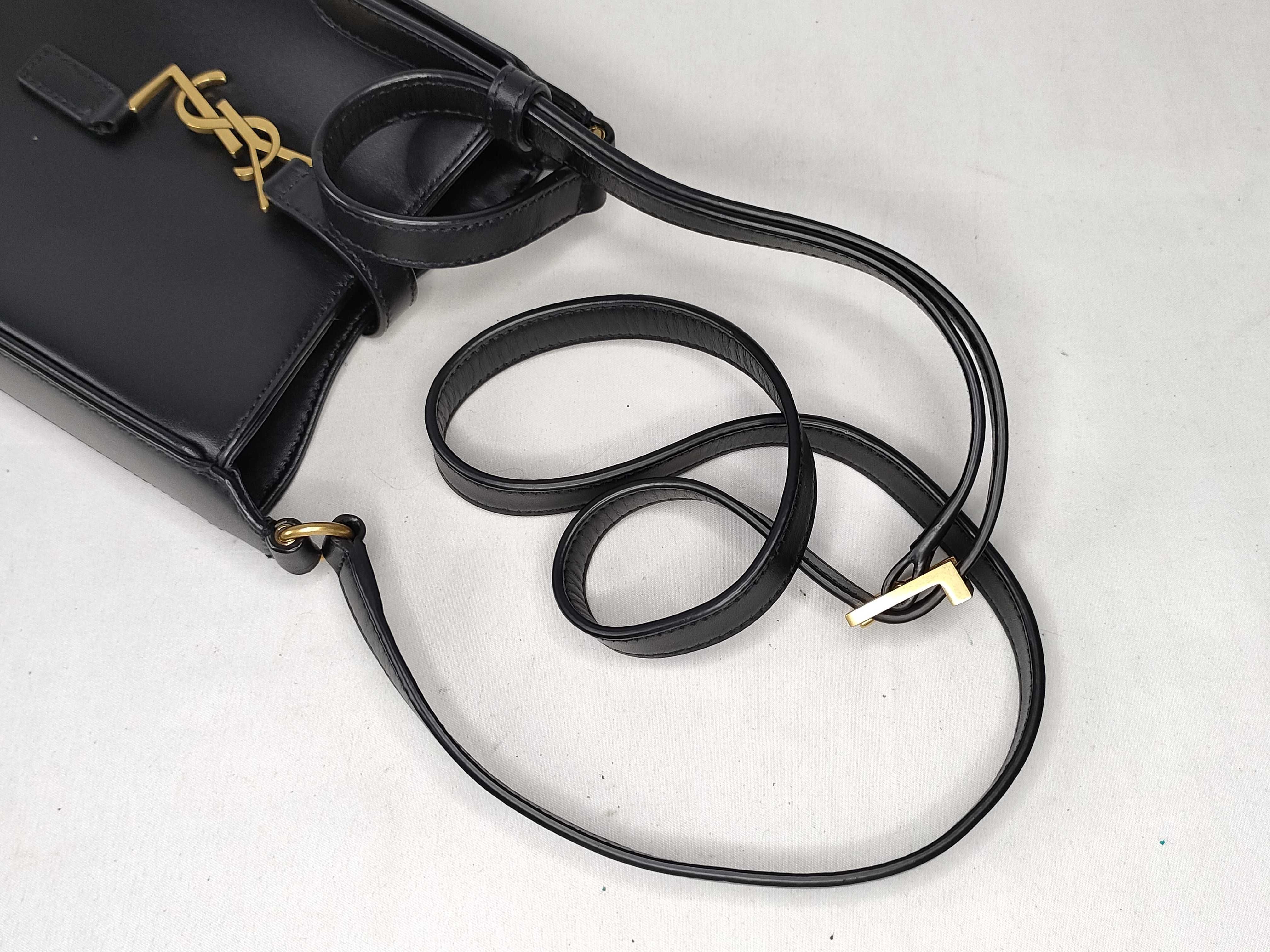 Vertical Mini 735214 Black Leather Shoulder Bag — view 3