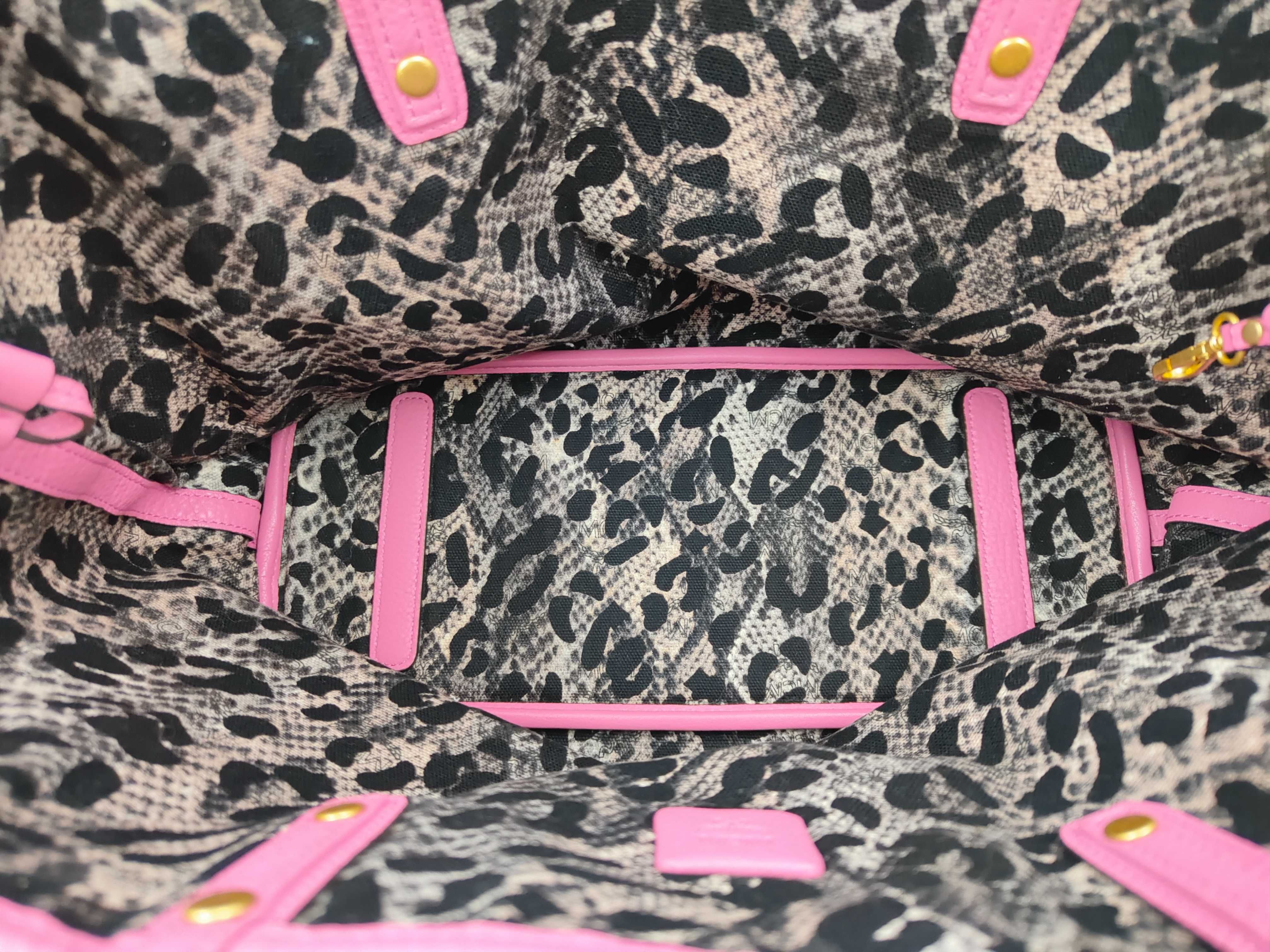 MCM Visetos Tote Bag Pink Tote Bag — view 9