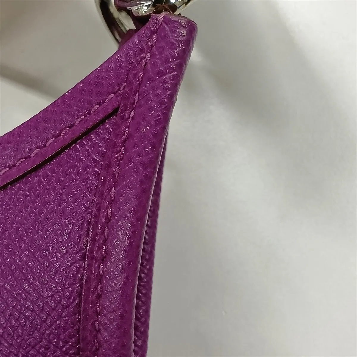Hermès Evelyne 1 29 PM, Veau Epsom leather, Anemone color, Silver hardware, Year: 2015 — view 10