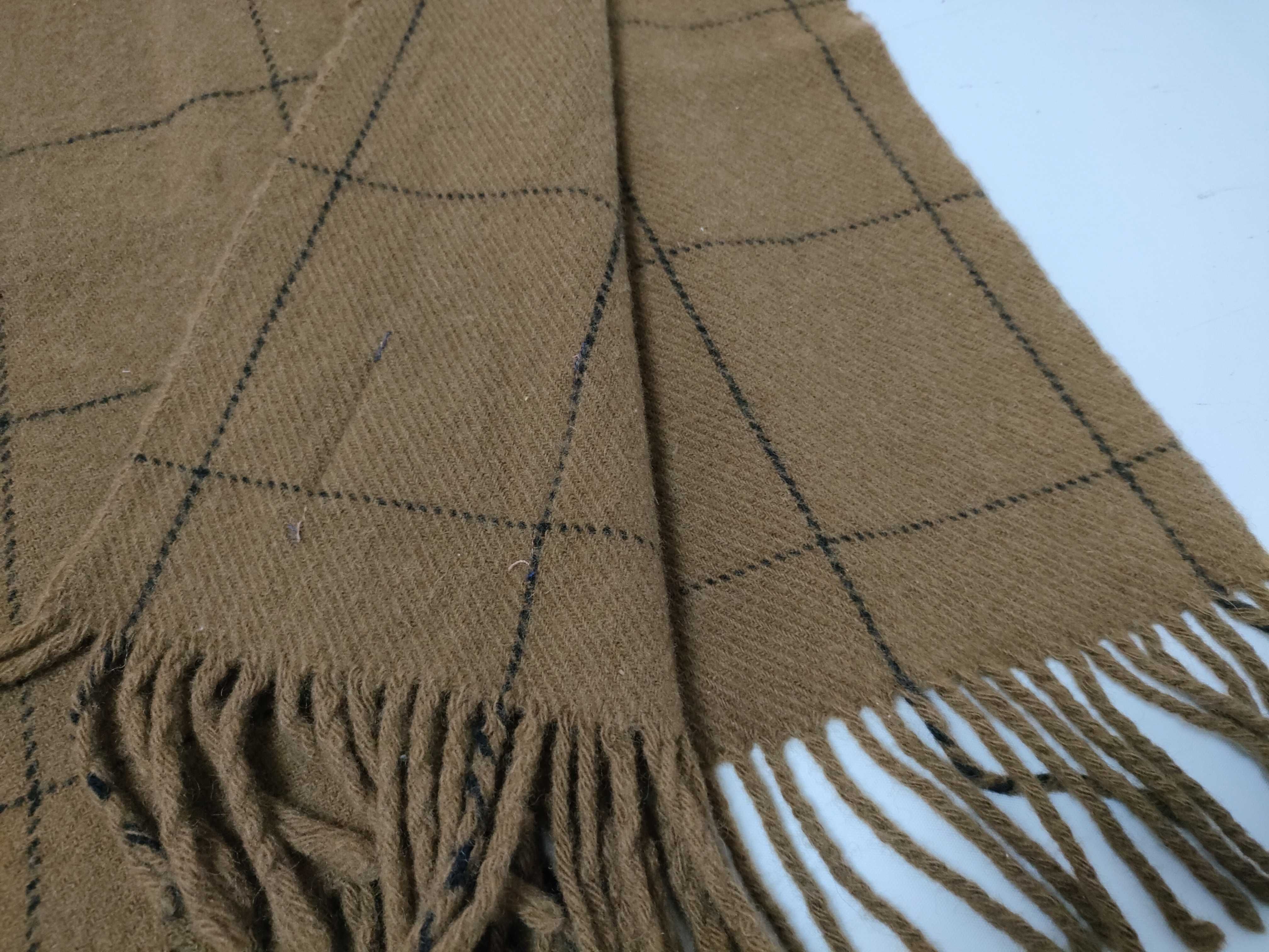 wool shawl/blanket in brown. Other accessories. — view 6