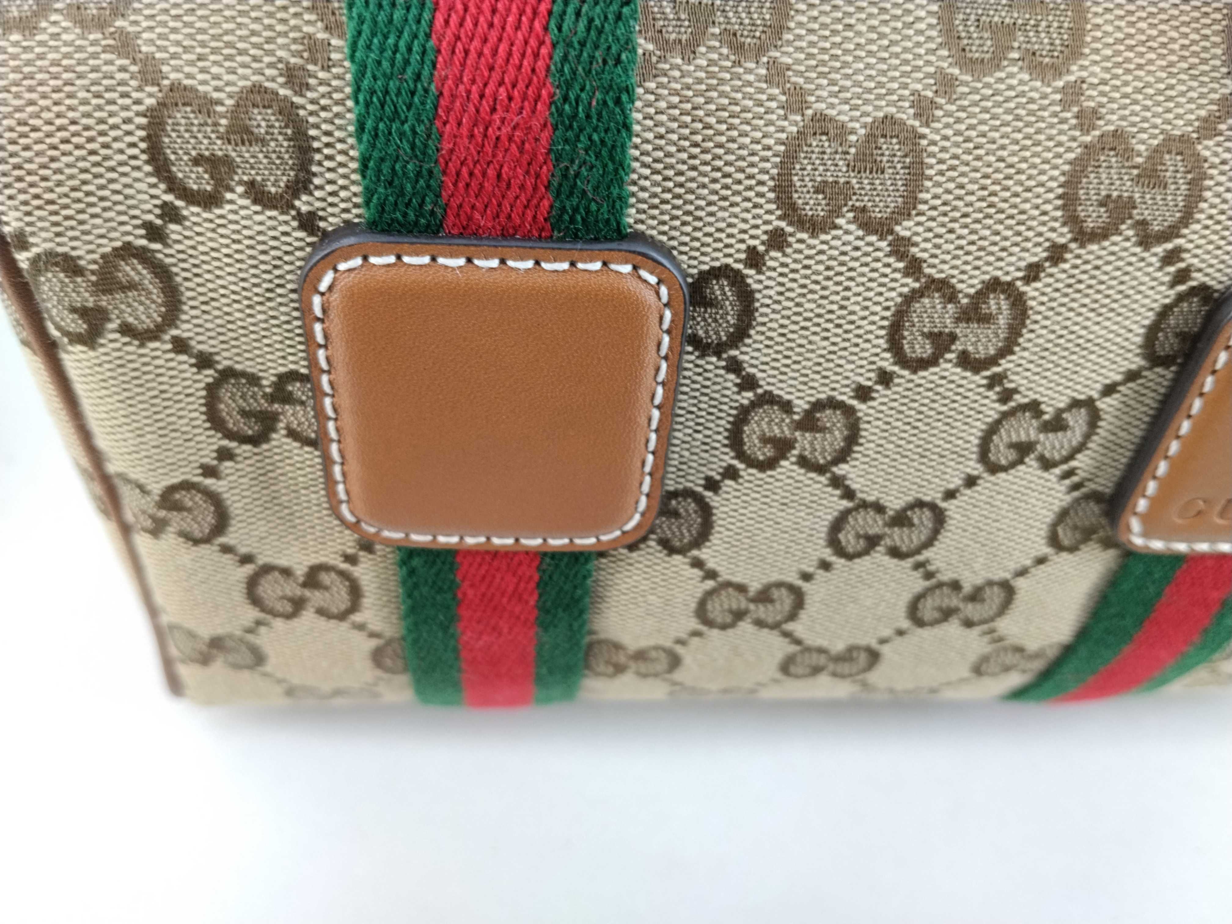 GG Supreme Ophidia Mini Boston Bag GG Handbag 859975 with Dust Bag and Shoulder Strap — view 9