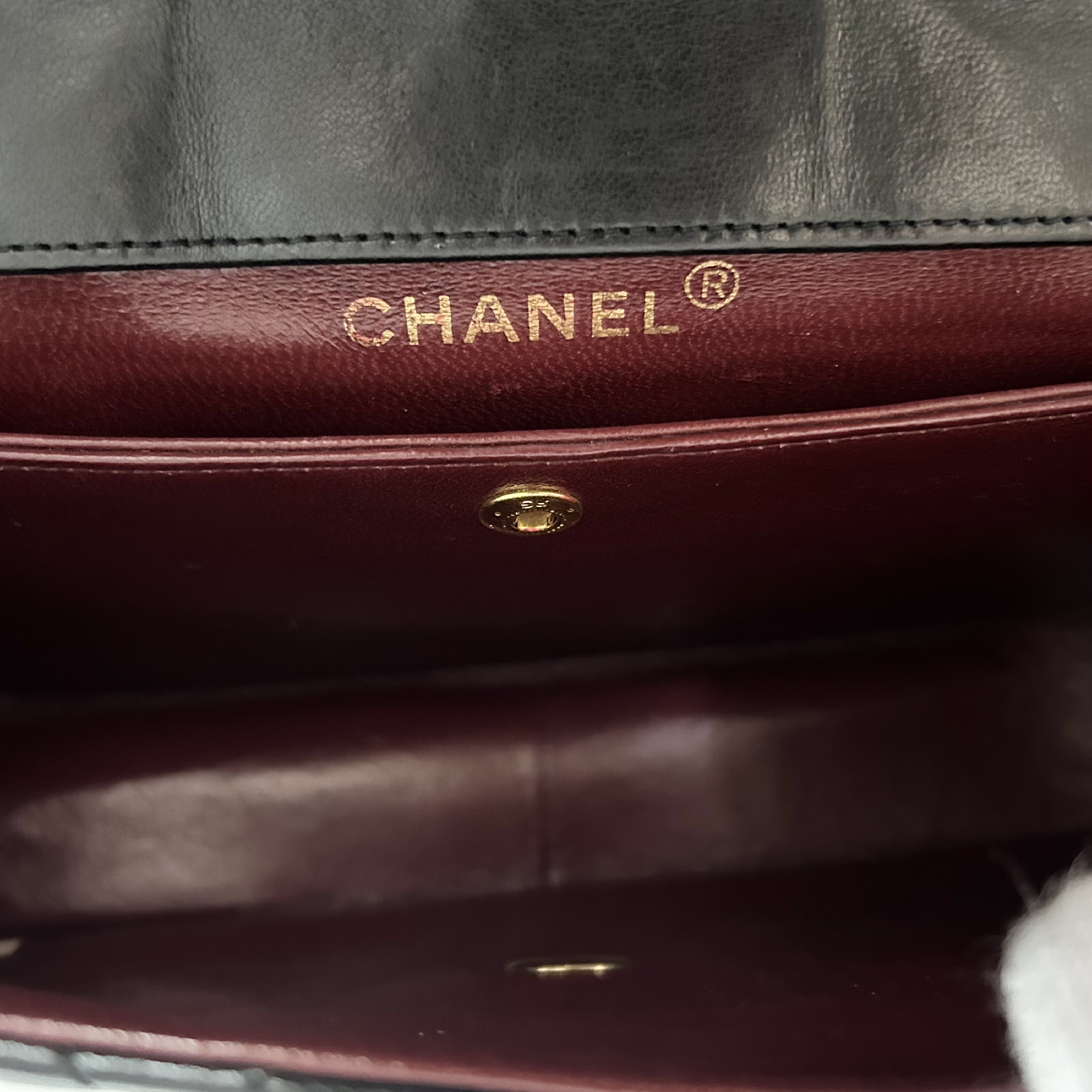 Matelassé Lambskin Chain Shoulder Bag, Seal #1 — view 13