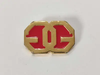Vintage 2G Logo Gold Color Brooch