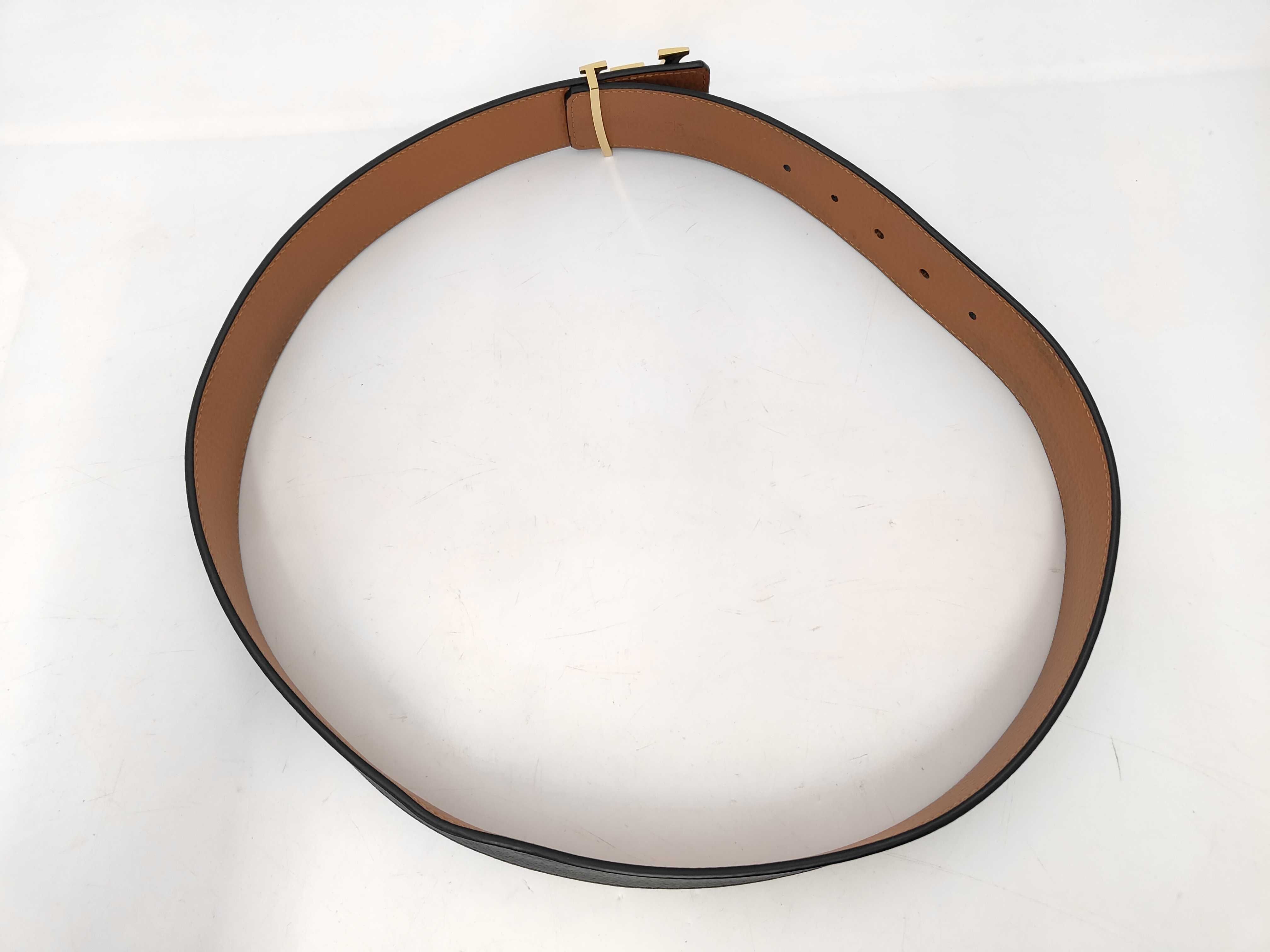 Taurillon Leather Belt, Reversible LV Belt, Size 85/34, Excellent Condition, M9151 Belt — view 3
