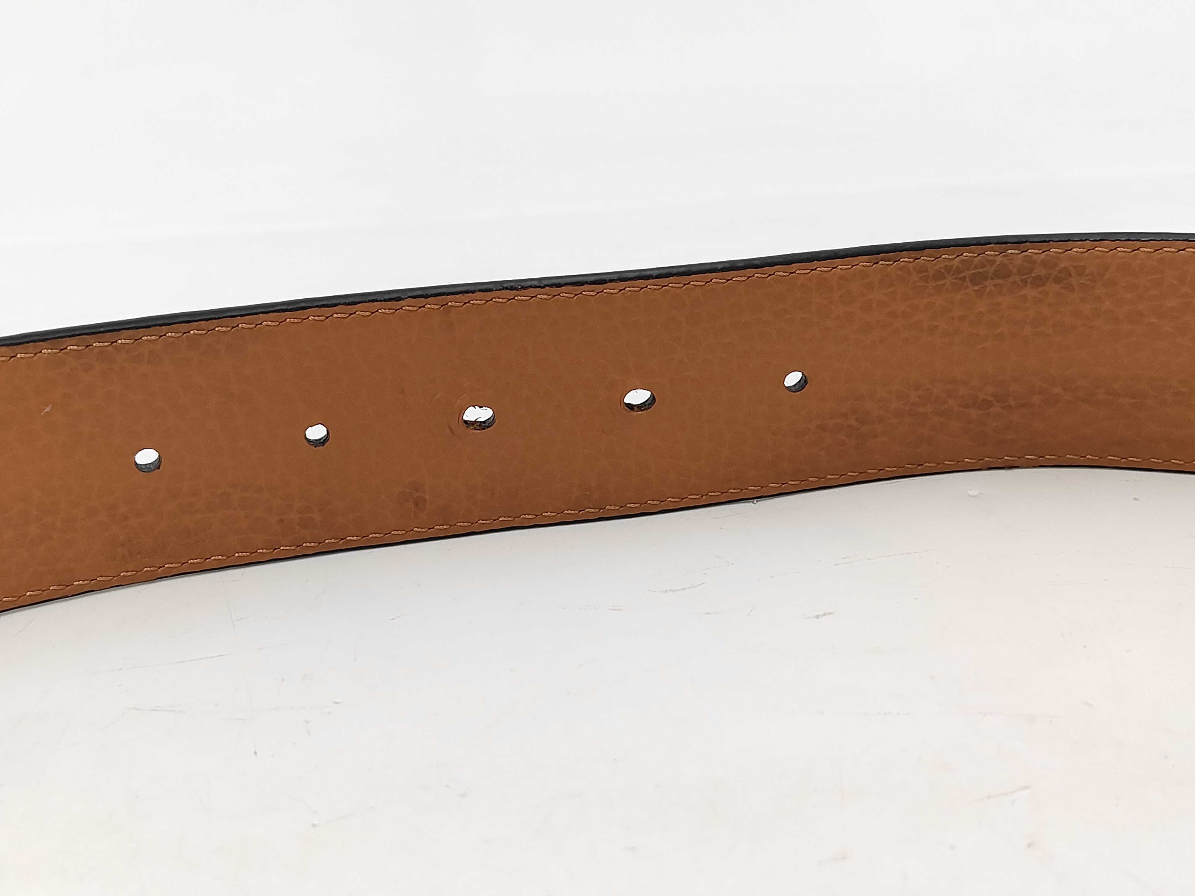 Taurillon Leather Belt, Reversible LV Belt, Size 85/34, Excellent Condition, M9151 Belt — view 4