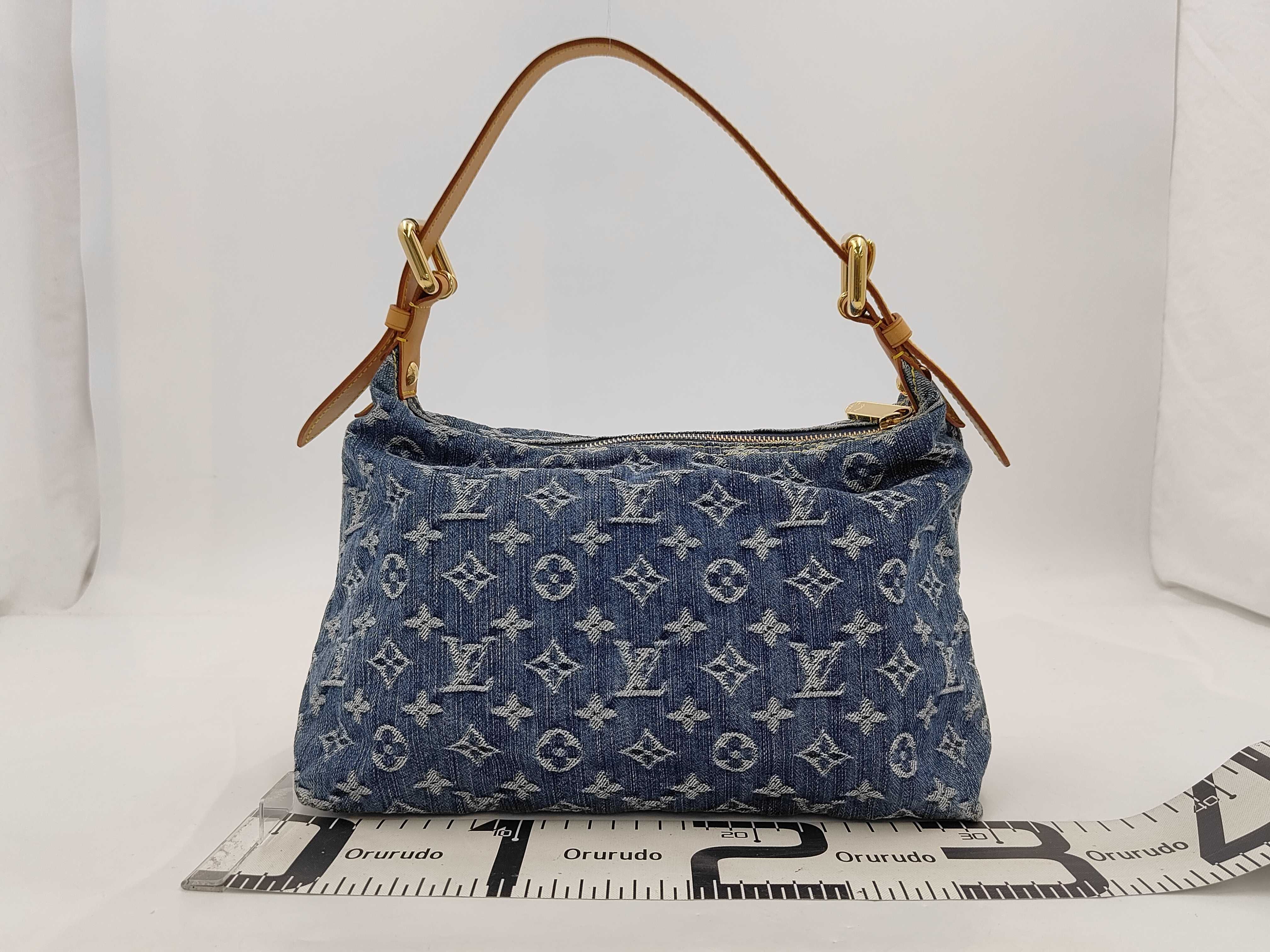 Monogram Denim Baggy PM Handbag Shoulder Bag — view 2