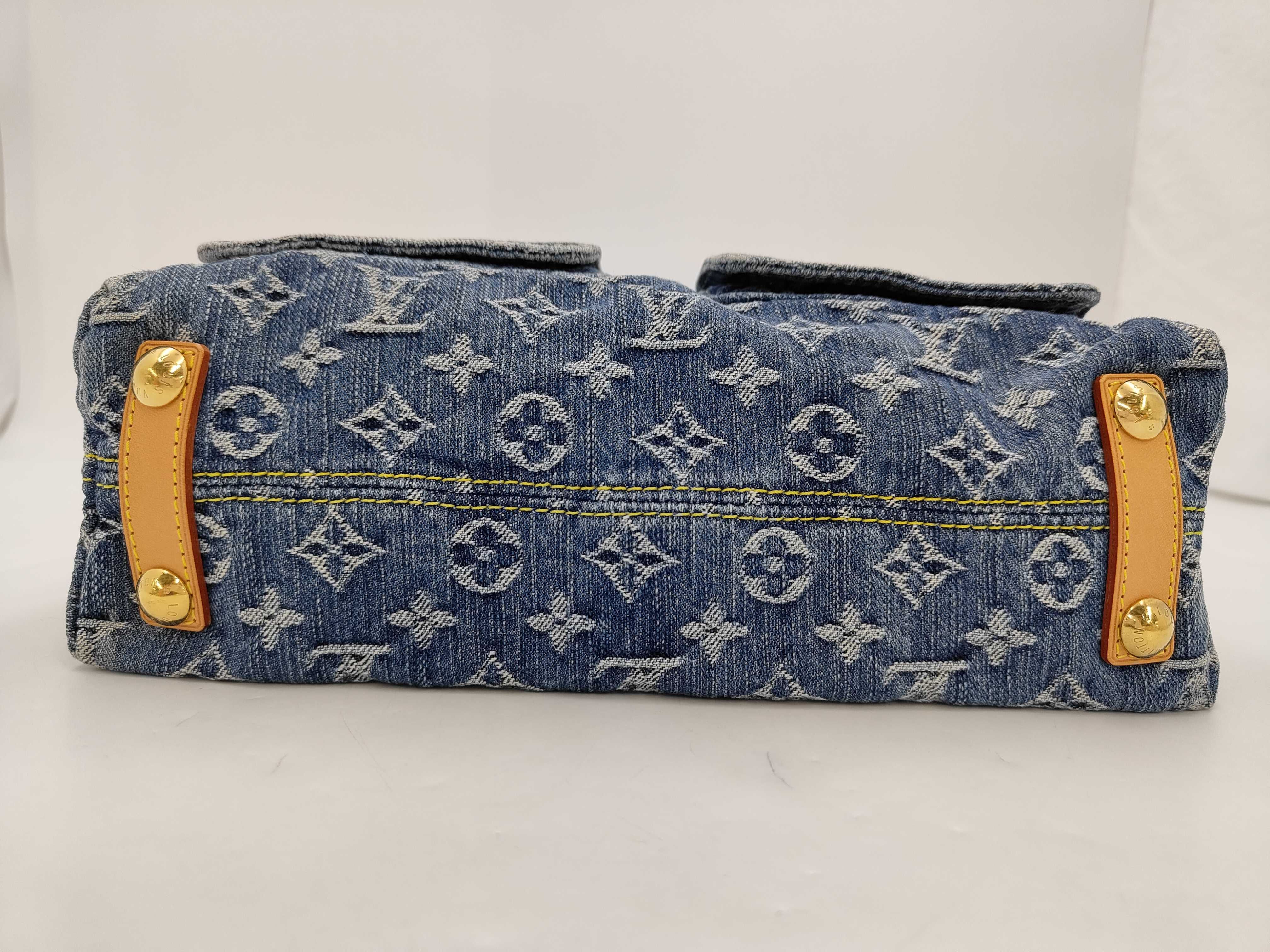 Monogram Denim Baggy PM Handbag Shoulder Bag — view 3