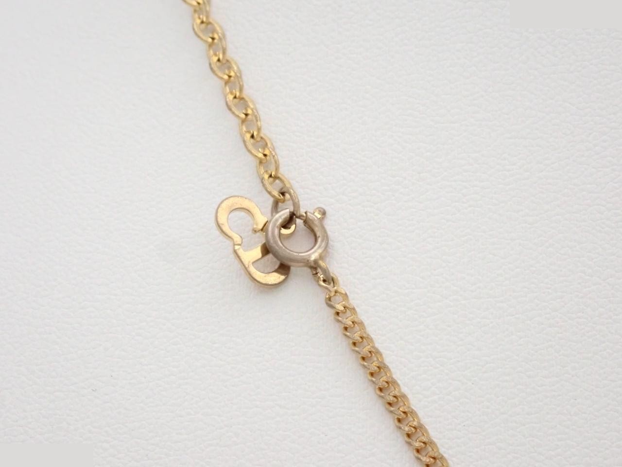 Circle Logo Necklace, Gold Plated, Chain approx. 44cm — view 2